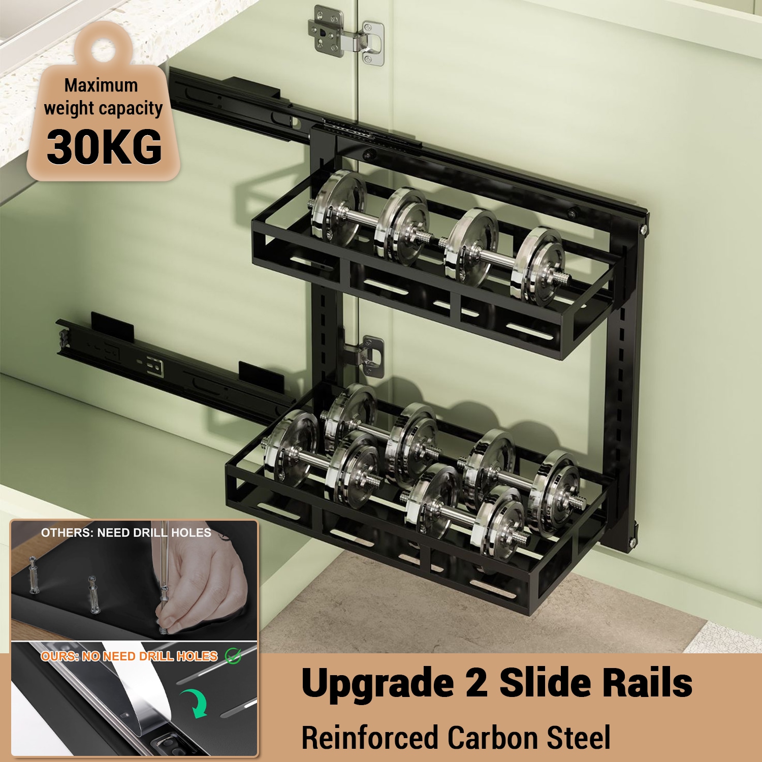 WhizMax GGL-PHK-33MVADCY Dining-Kitchen-Storarge - View #5