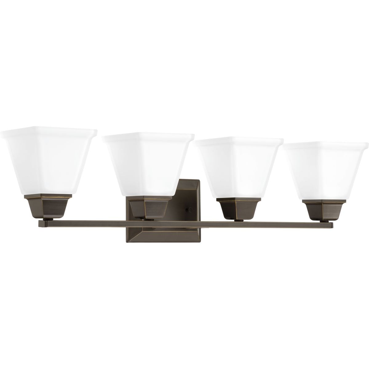 Progress Lighting P300161-020 Clifton Heights 31.87-in 4 -Light Antique Bronze Craftsman Vanity light