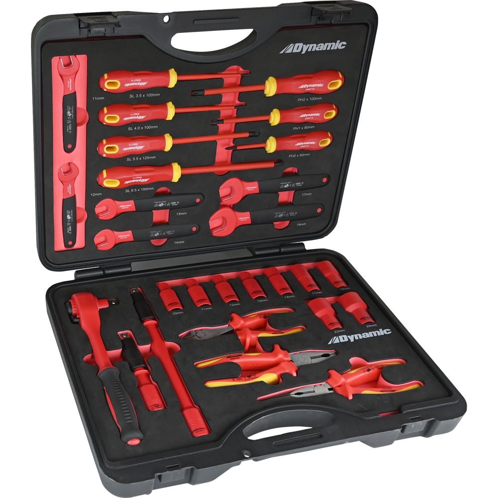 Dynamic 28-Piece Metric Matte Mechanics Tool Set with Hard Case D113000 Sansujyuku sansujyuku.com