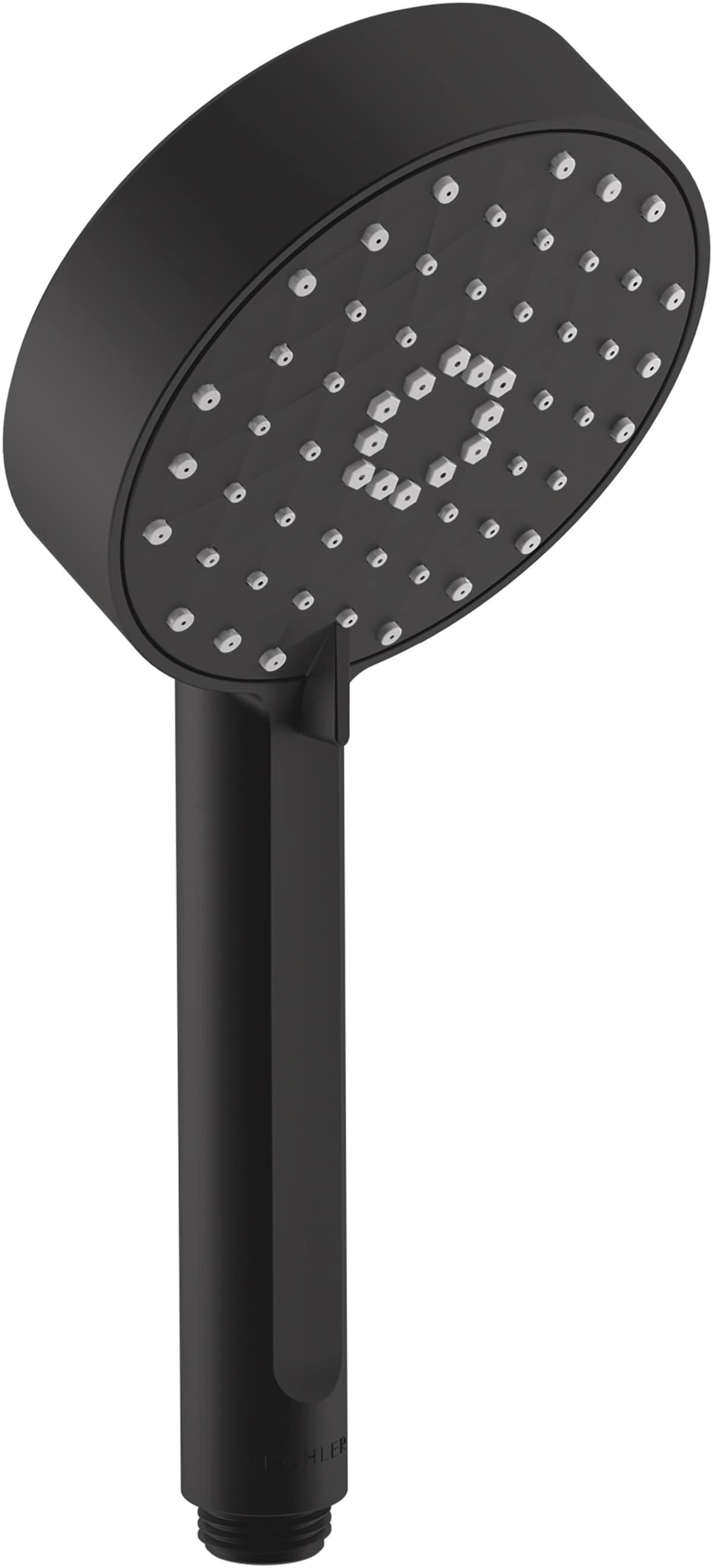 KOHLER Awaken Matte Black Round Handheld Shower Head 2-GPM (7.6-LPM) in ...