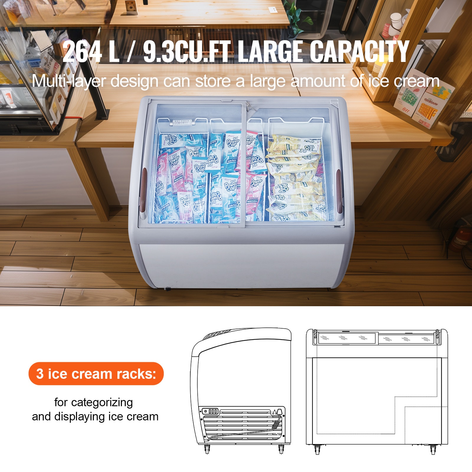 VEVOR SCLDSBQLZSJ903834V1 Commercial-Freezers - View #2