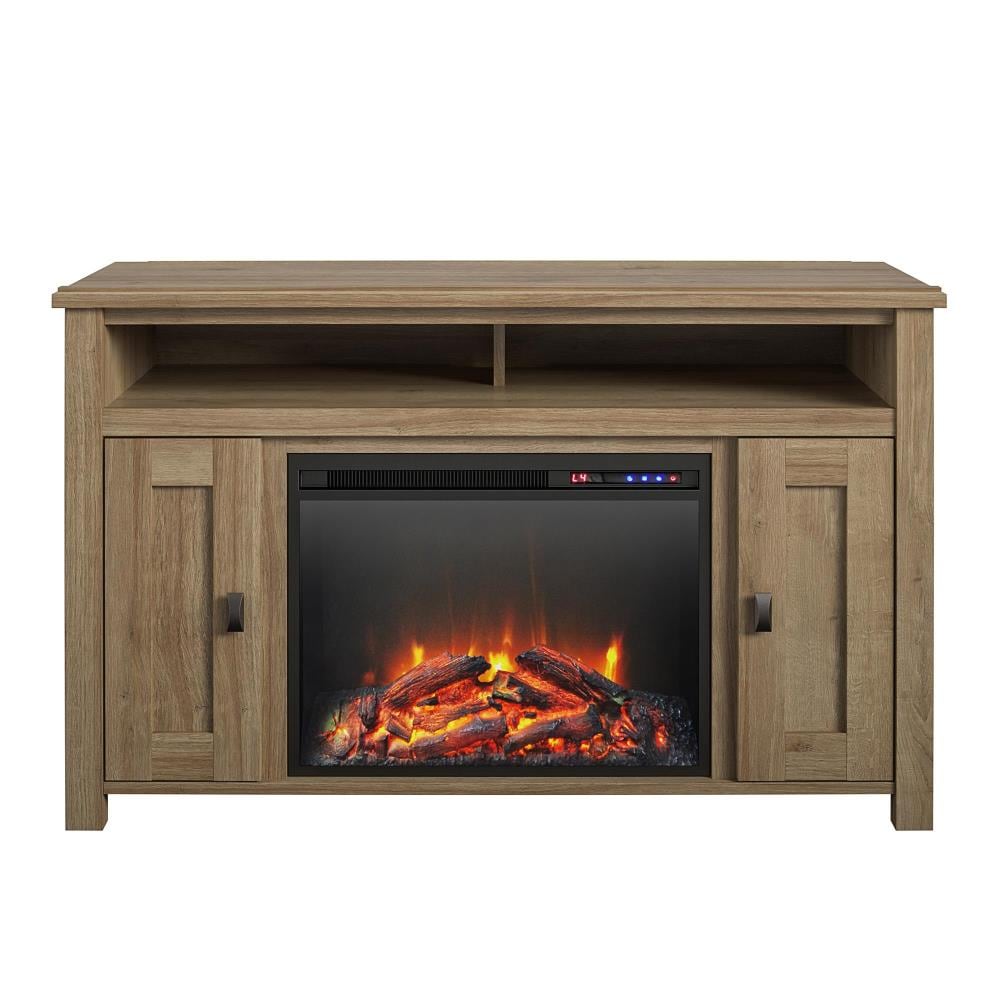 Ameriwood Home 47.68-in W Natural Fan-Forced Electric Fireplace 1794296COM Uae Electronic uaeelectronic.com