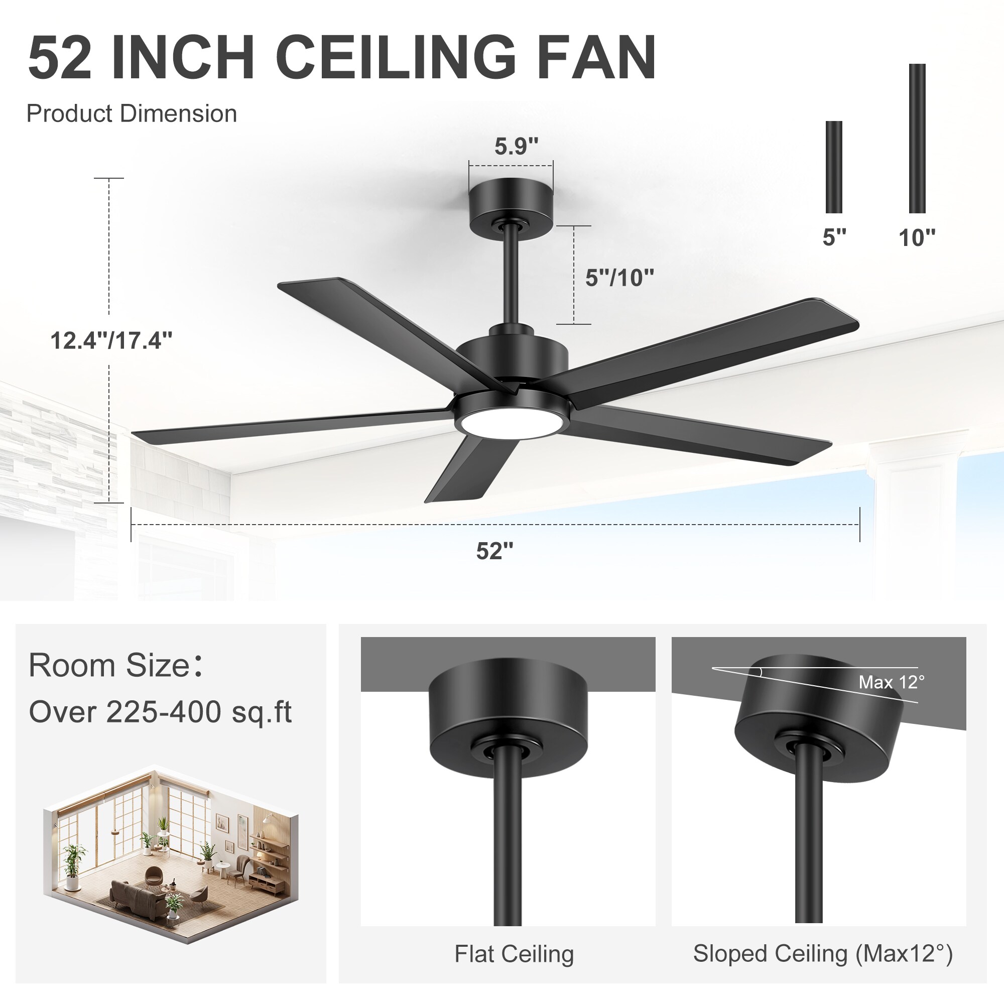 Airsurfer AS-24031-AB Ceiling-Fans - View #2