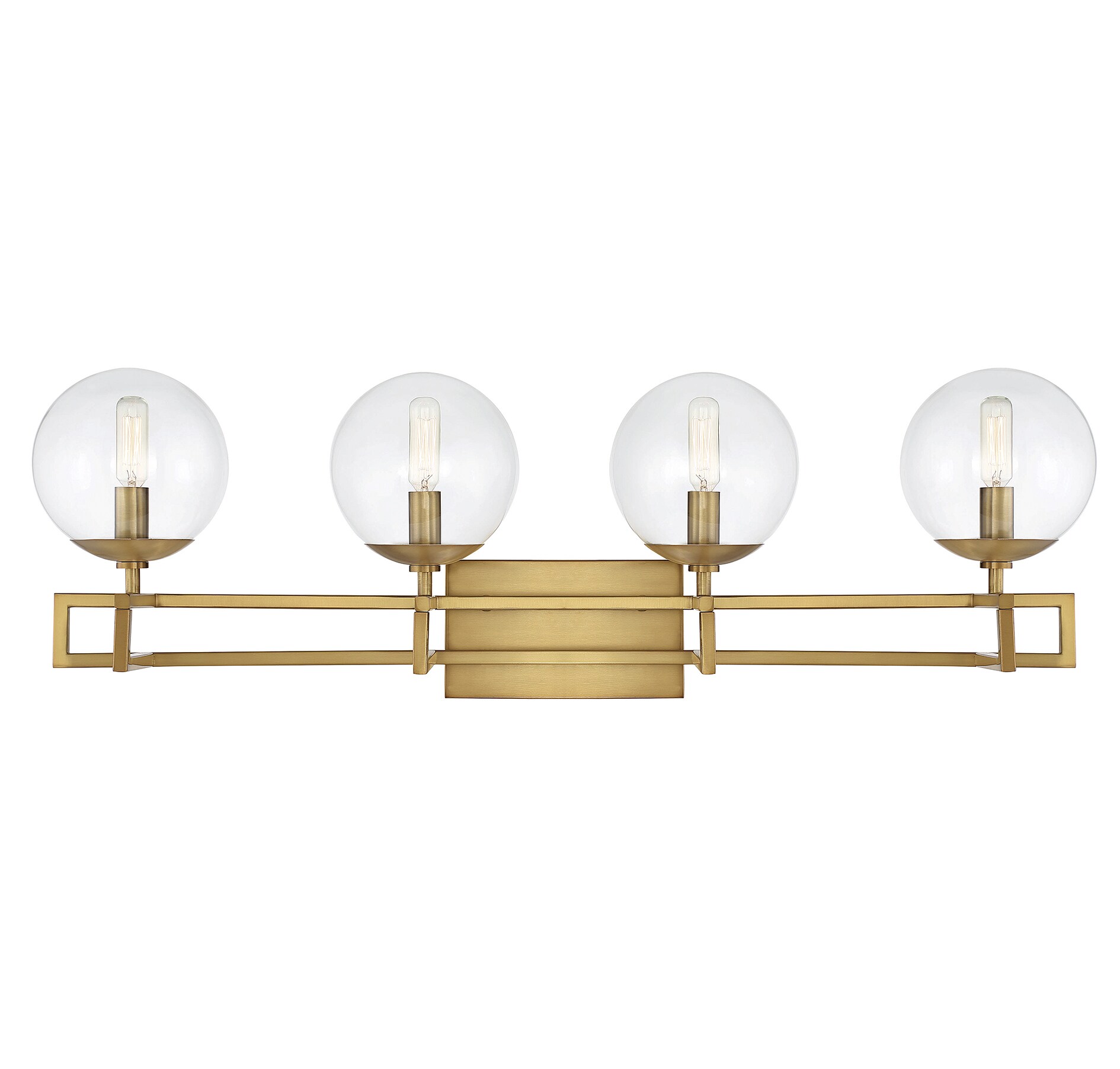Savoy House Essentials 8-1860-4-322 Crosby 33-in 4 -Light Brushed Brass Modern/contemporary Vanity light