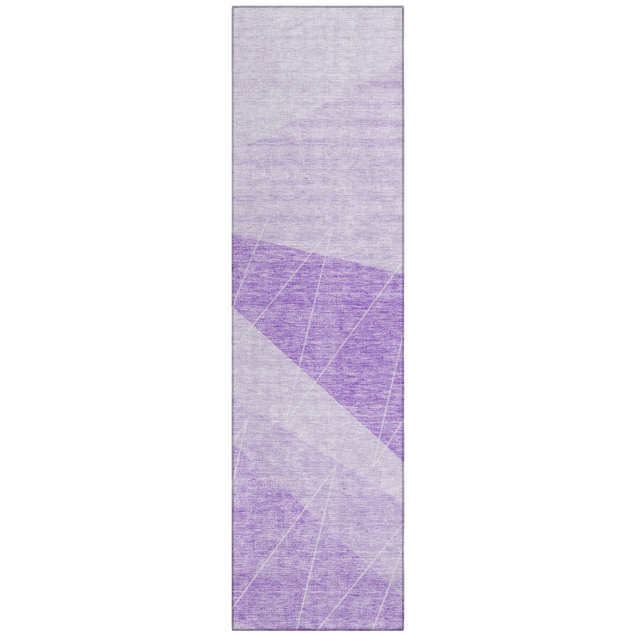 Addison Rugs ACN706LV2X8 Chantille ACN706LV 2 x 7 (ft) Polyester Lavender Rectangular Indoor/Outdoor Geometric Machine washable Area rug