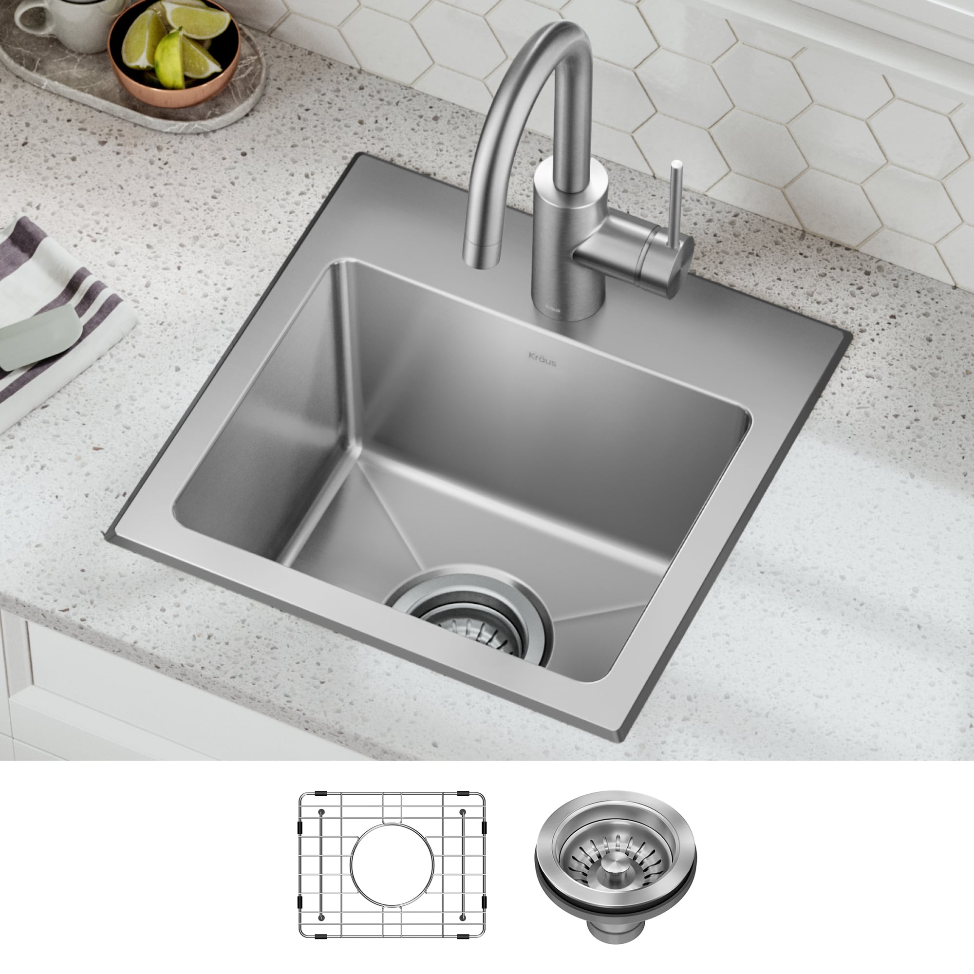 Bar & Prep Sinks Color/Finish Family Stainless steel