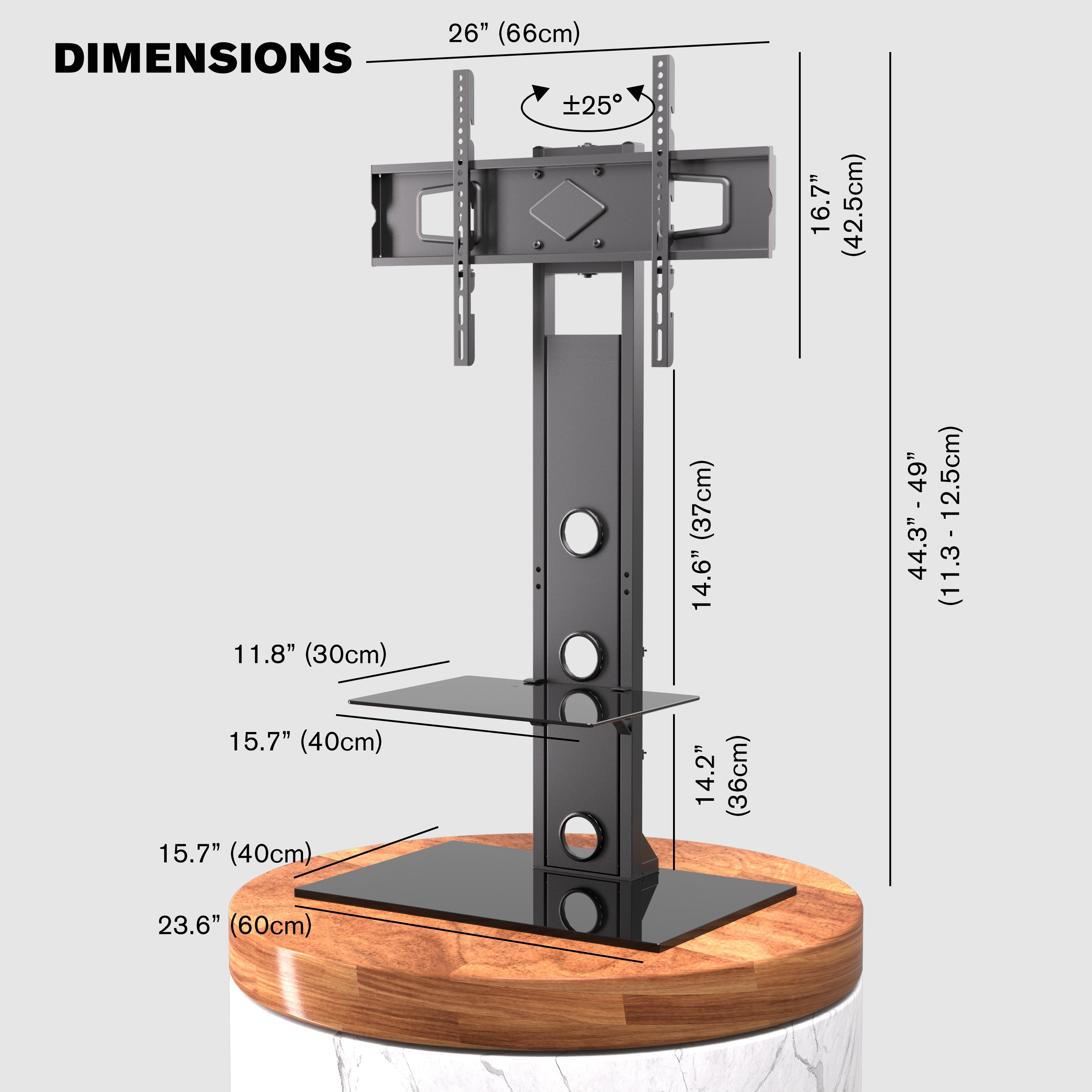 Promounts ATMSS6401-X2 Tv-Stands - View #3