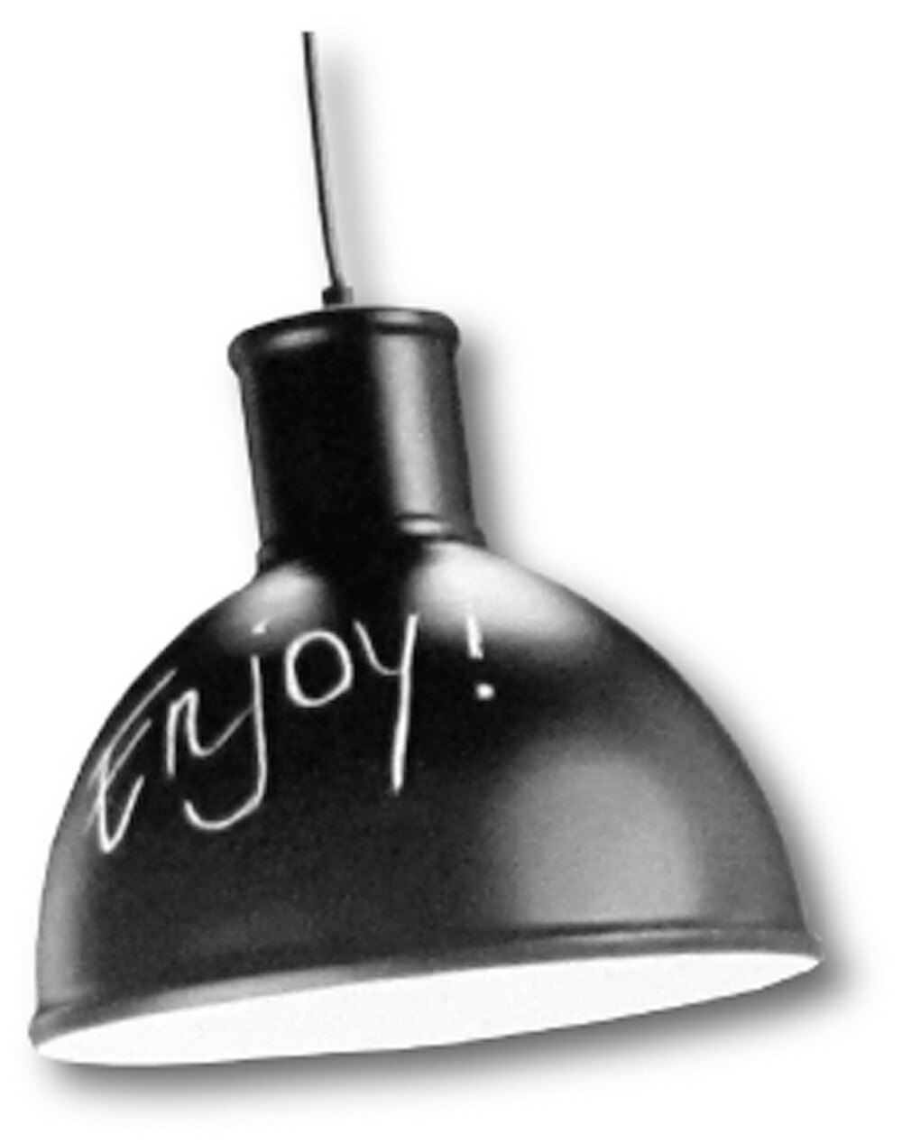 eLIGHT 7134 Write-on Chalkboard Black Transitional Pendant Light