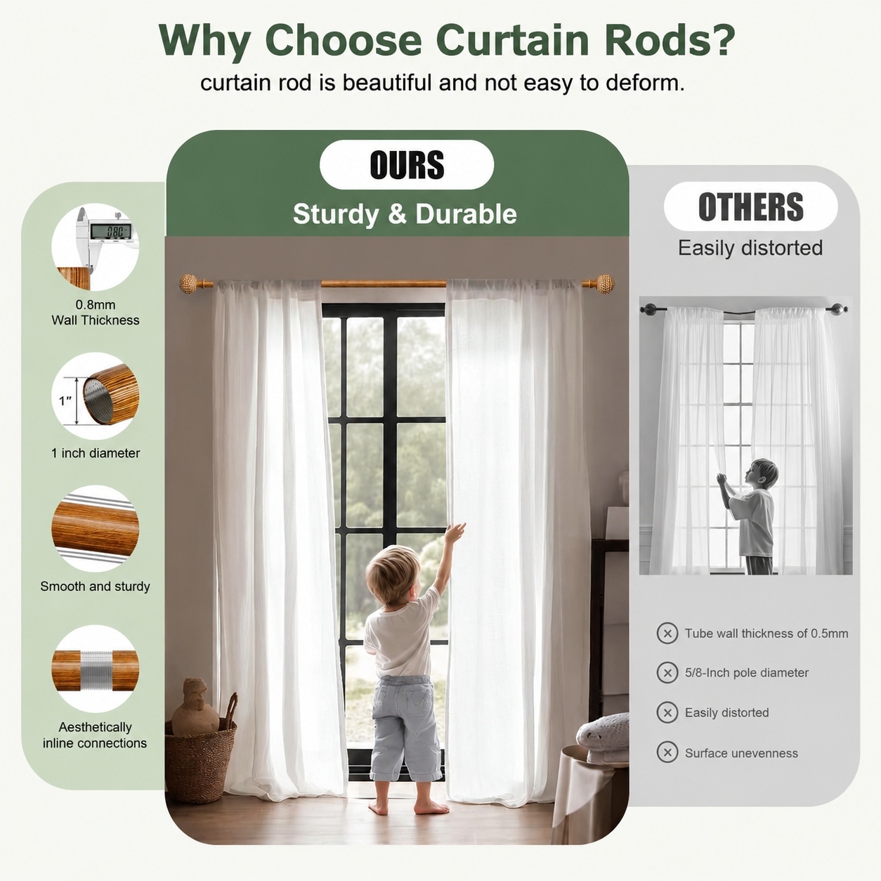 KIWDZFU LKI0818A230 Curtain-Rods - View #4
