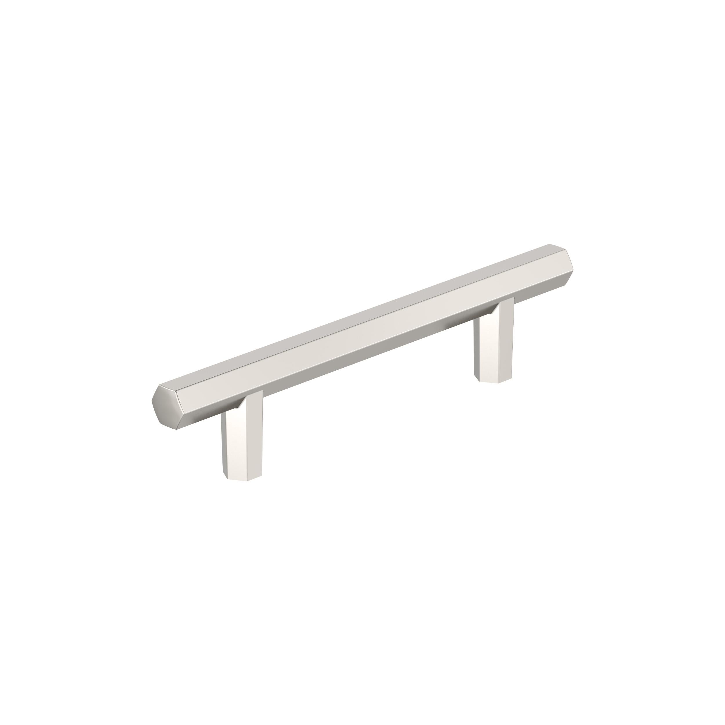 Polished Nickel 3-3/4 inch Center-to-Center Bar Pull