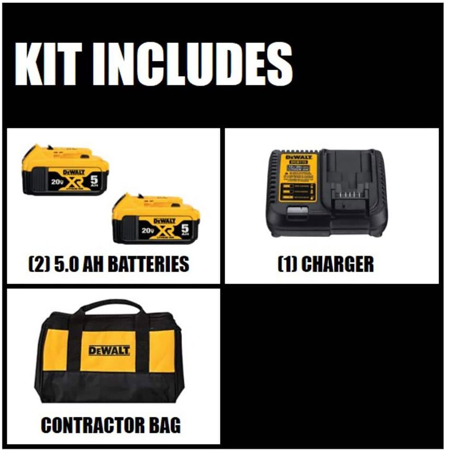 DEWALT XR 20 2-Pack Amp-Hour; Amp-Hour Lithium Battery Kit (Charger  Included) in the Power Tool Batteries  Chargers department at