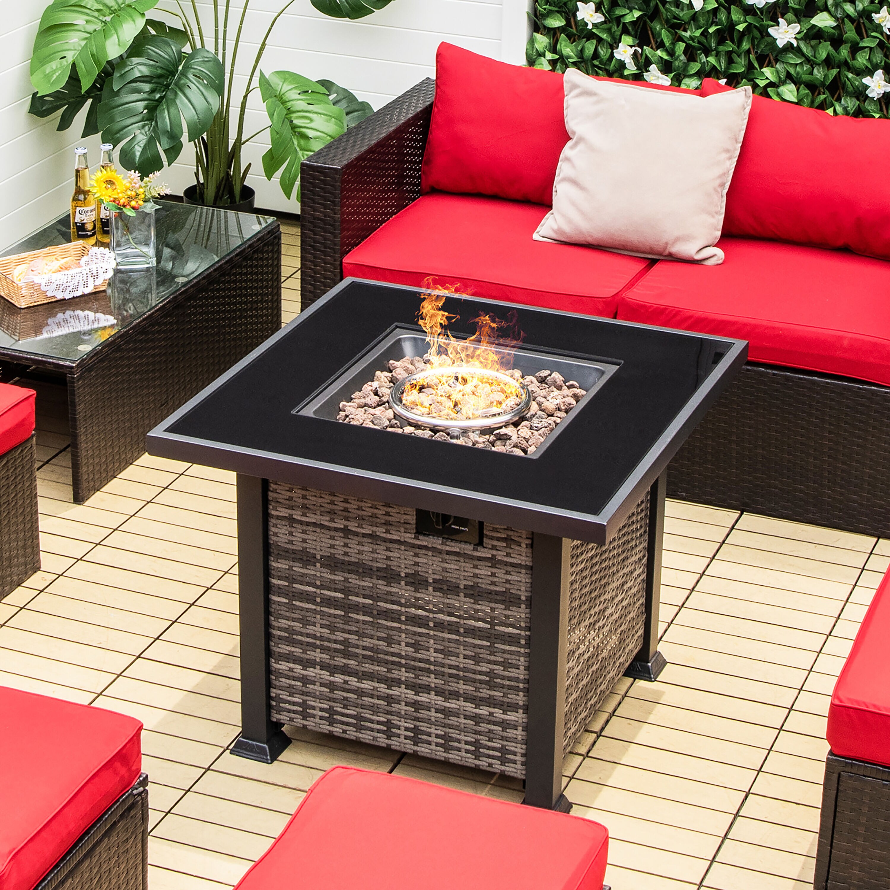 Costway NP10618GR Outdoor-Gas-Firepits - View #7