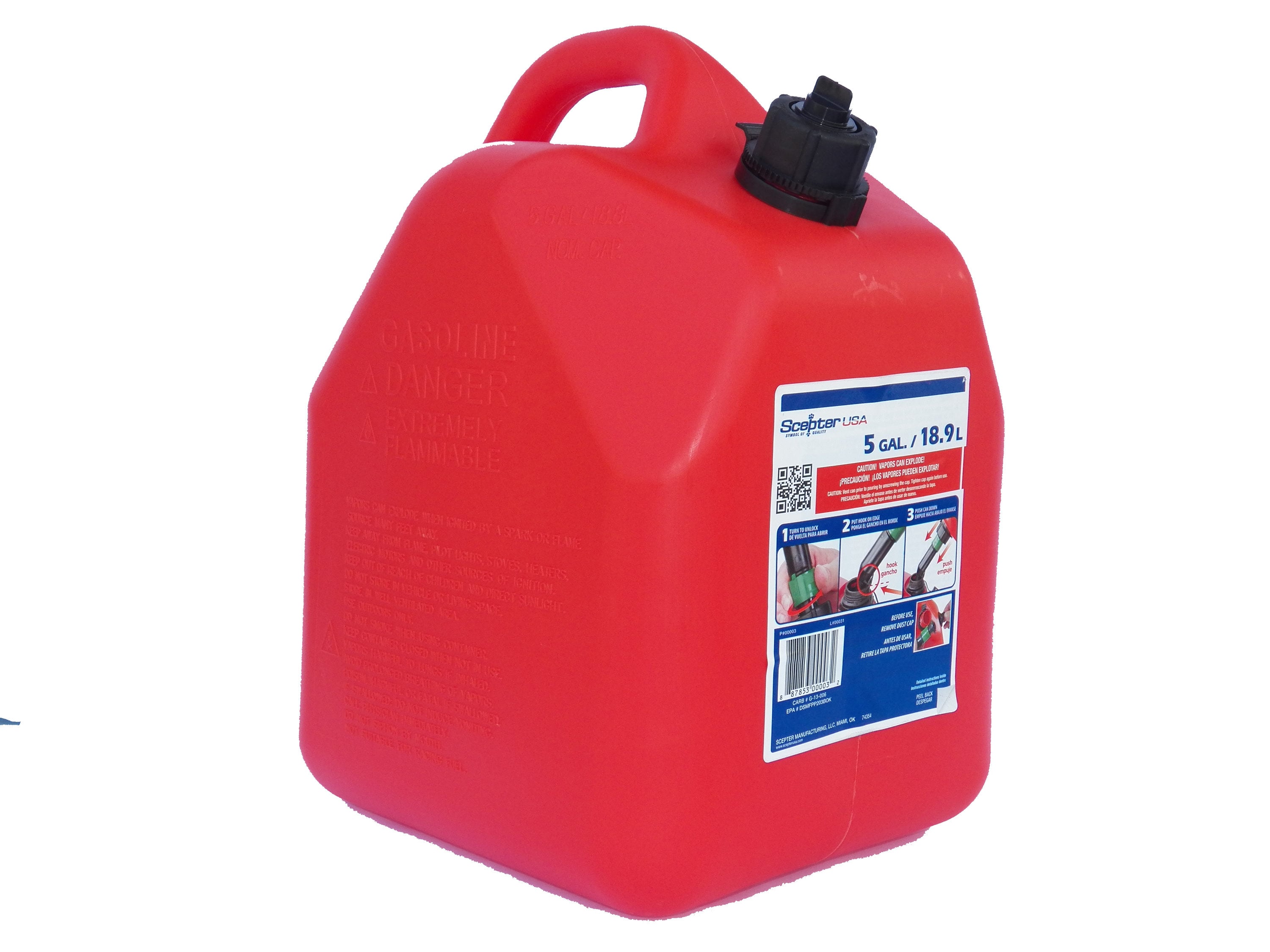 CARB Compliant Gas Can SCEPTER 00003 5 gal 