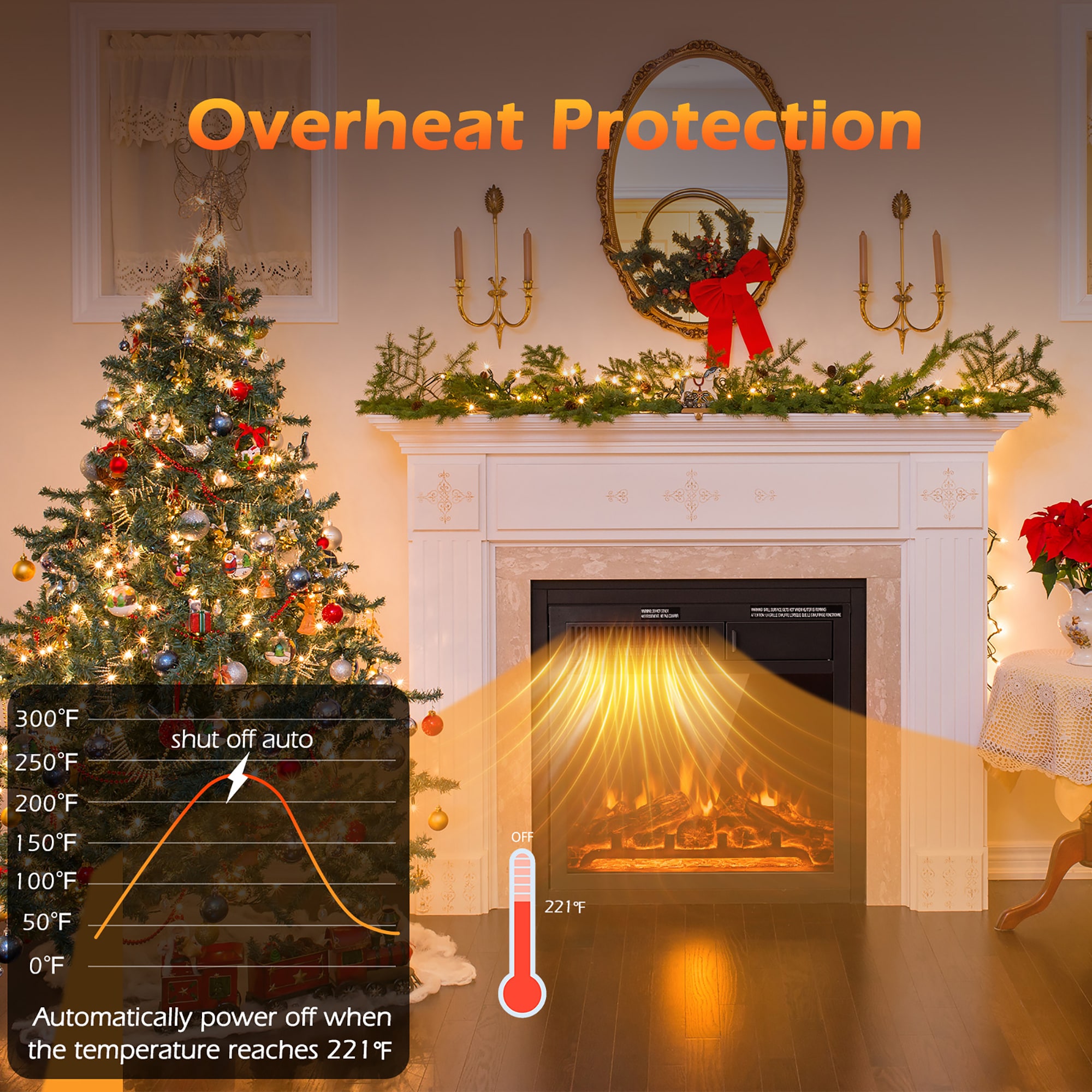 Goplus FP10185 Electric-Fireplace-Fireboxes - View #3