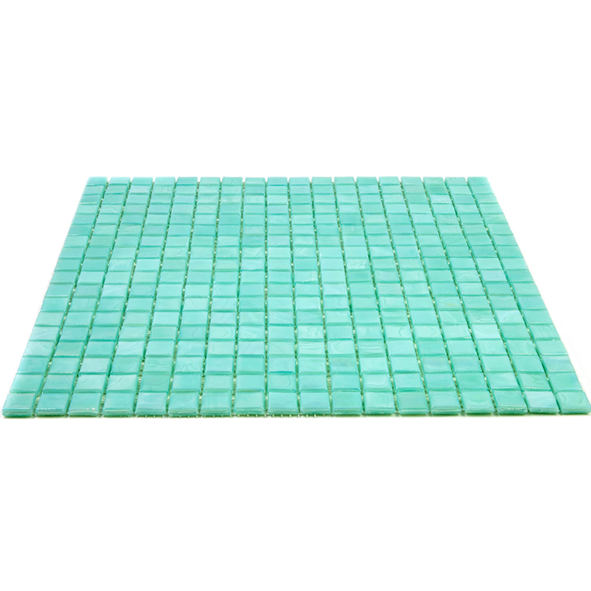 Winter Green Glossy Glass Mosaic Tile for Kitchen and Bathroom