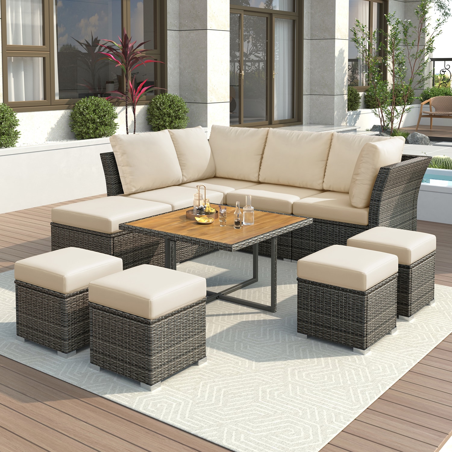 SINOFURN SYA020388BG Patio-Conversation-Sets - View #17