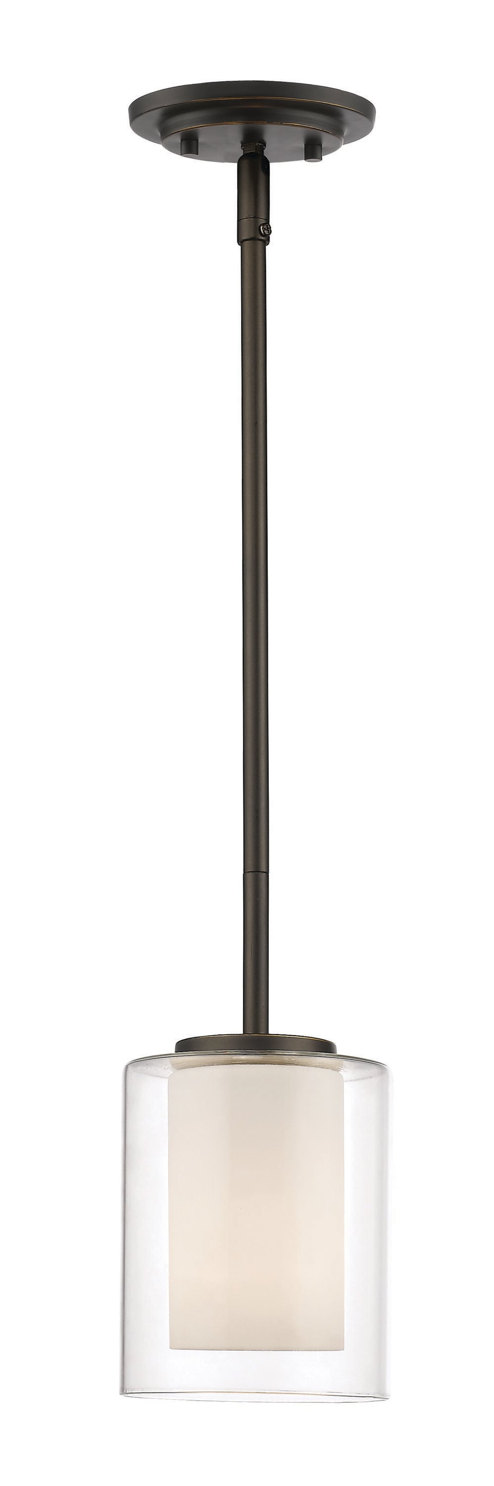 Z-Lite 426MP-OB Willow Olde Bronze Modern/contemporary Frosted glass Cylinder Mini Hanging Pendant light