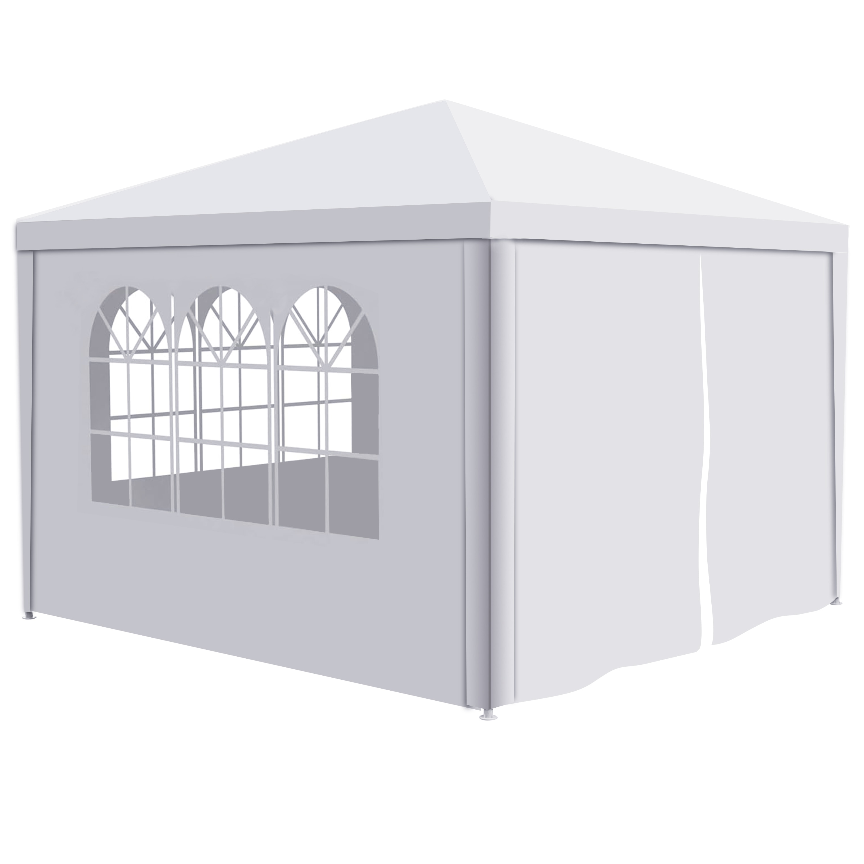 LIVIZA GAG149220 10-Feet x 10-Feet Square White Party canopy