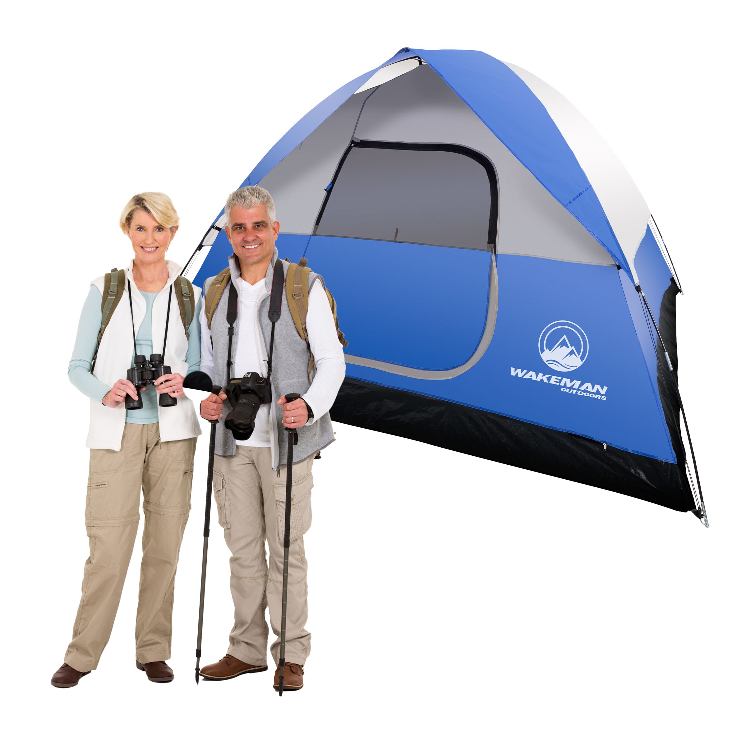 Leisure Sports 359862TLF Rebel Bay 6-Person Tent, Blue Polyester 6 -Person Tent