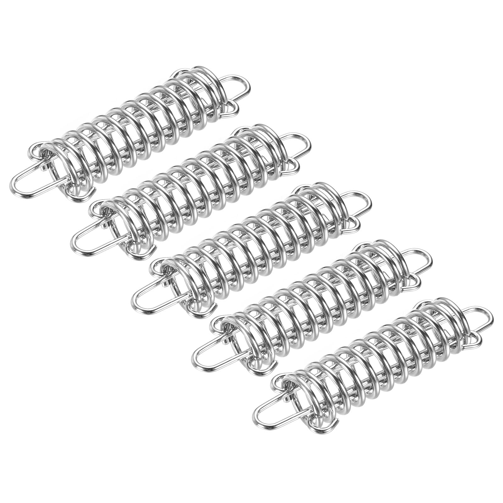 Unique Bargains Tent Spring Buckle 120x37mm Heavy Type Stainless Steel Rope Tensioner Accessories for Awning Tarps Wire Racks 5pcs #S25120502UX4161