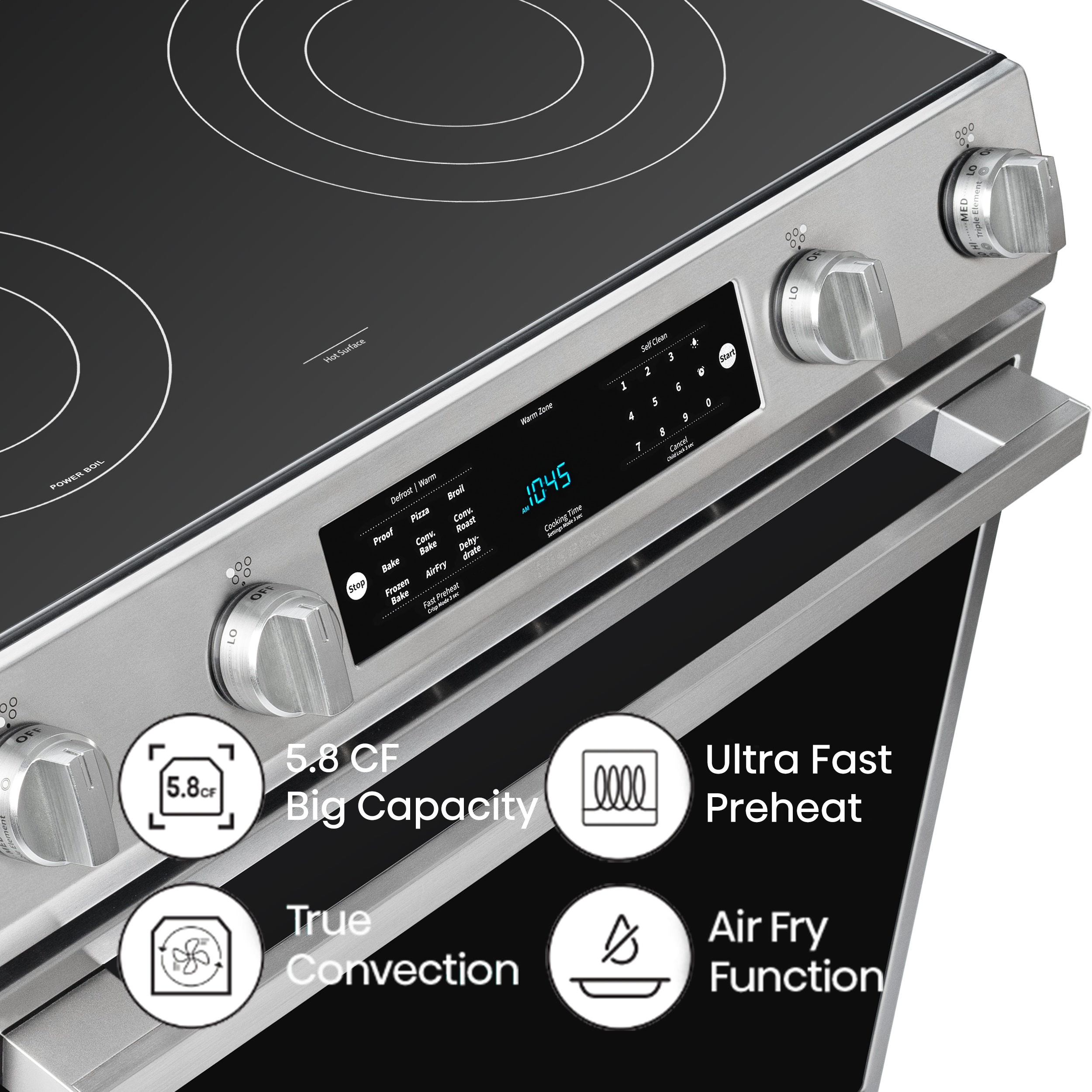 Hisense HFE3501CPS Freestanding-Electric-Ranges - View #3