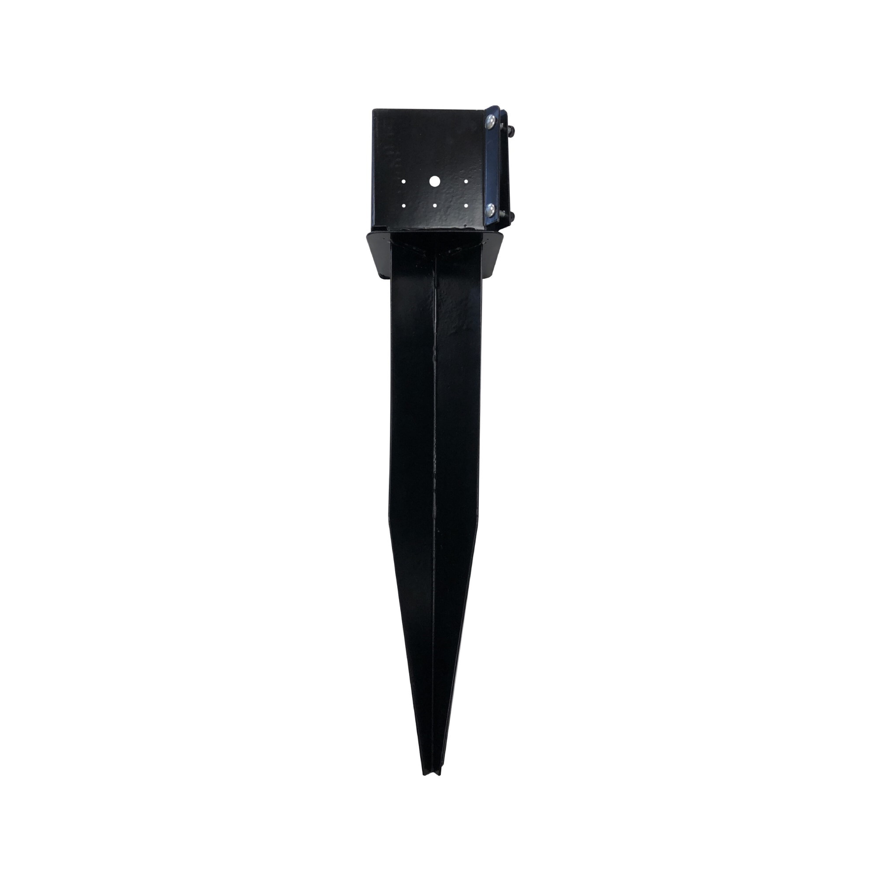 Nuvo Iron 6-in x 6-in Powder-coated Wood To Wood Post Spike in the Base &  Cap Hardware department at Lowes.com