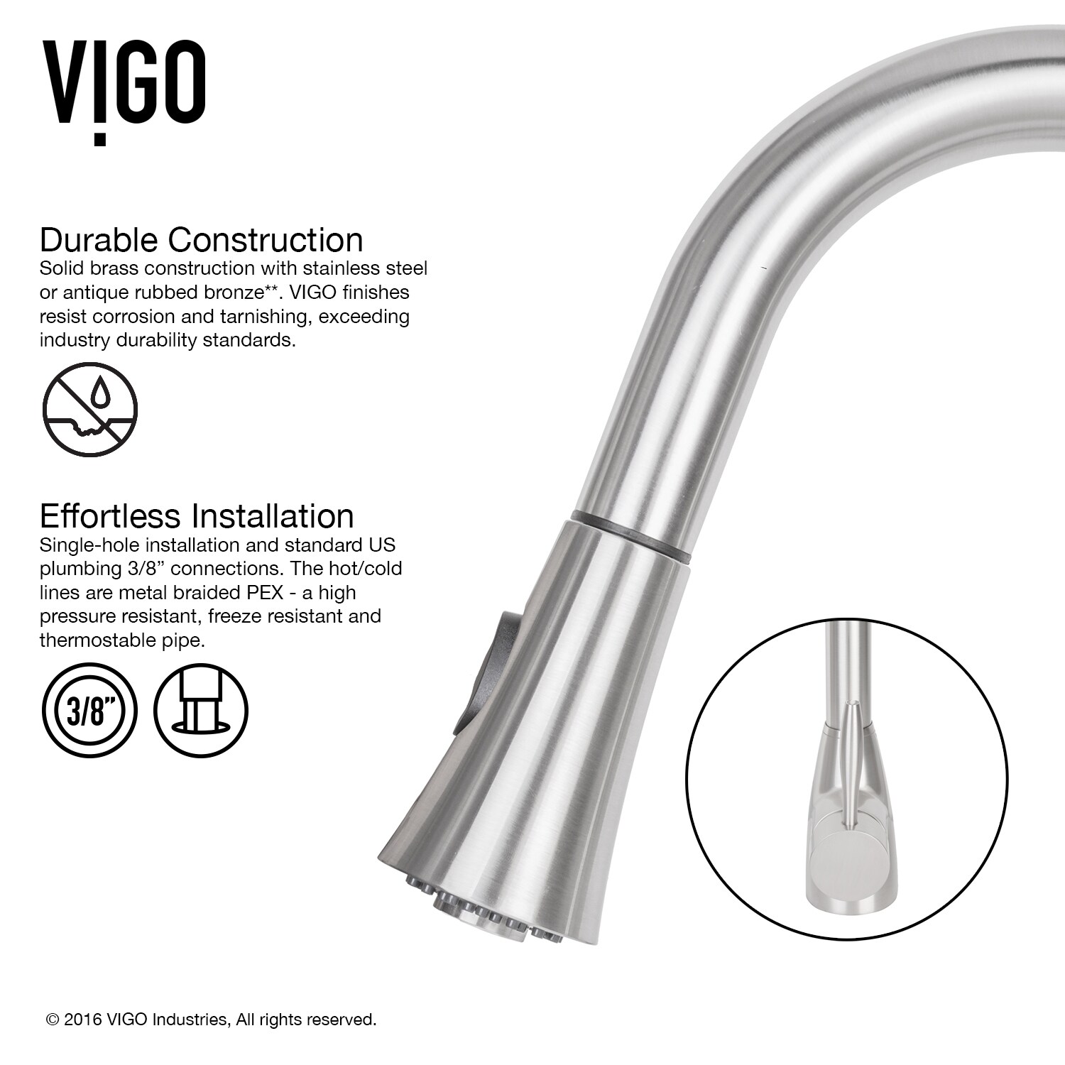 VIGO VG02013STK2 Kitchen-Faucets - View #6