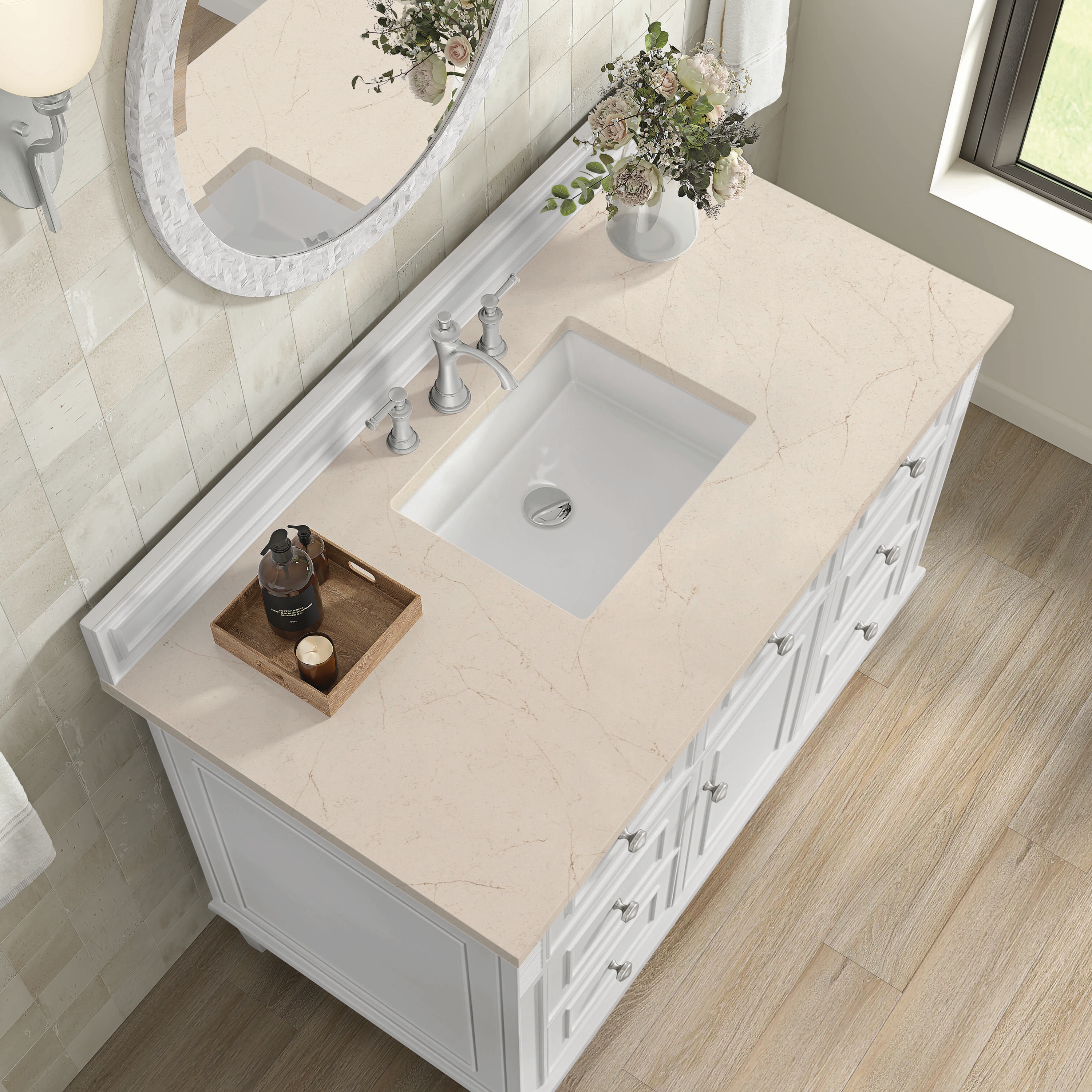 James Martin Vanities 424-V48-BW-3EMR Bath-Vanity-Combo - View #4