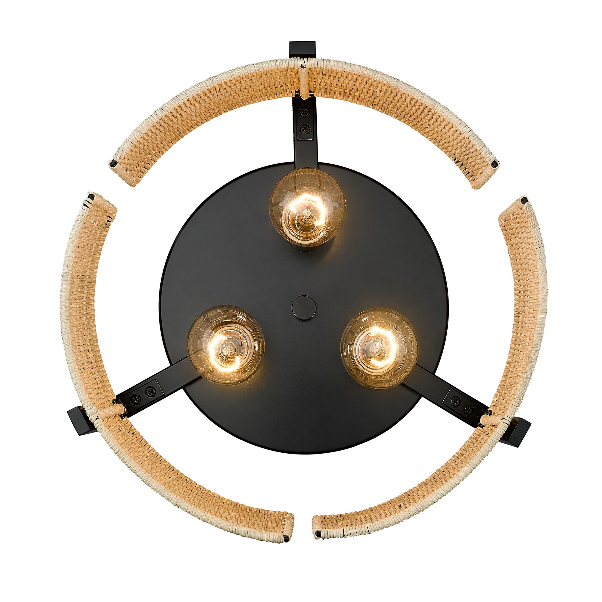 Golden Lighting 7860-FM BLK-NW flushmounts - View #4