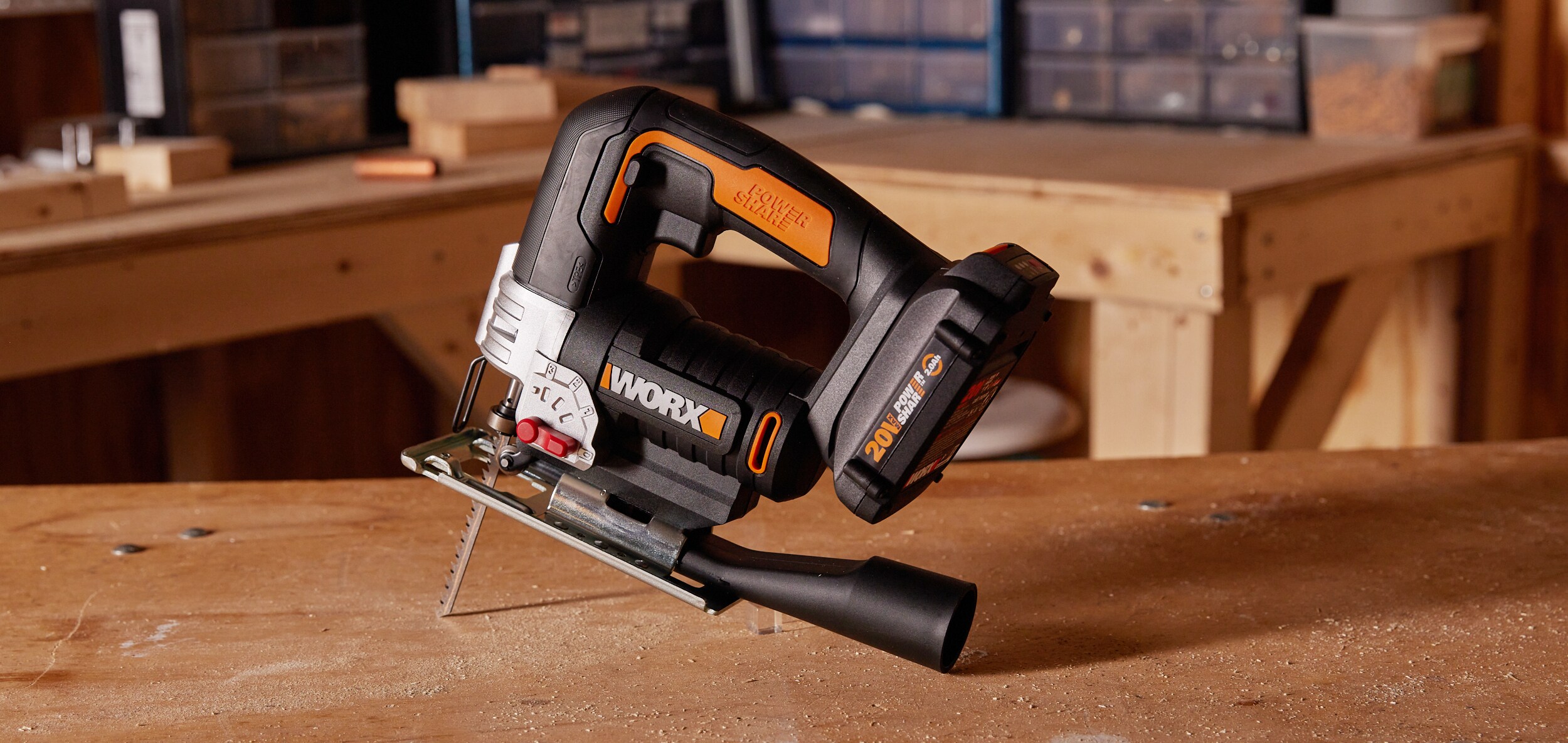 WORX 20-Volt 2-Amp Variable Speed Keyless Cordless Jigsaw (Bare Tool) in  the Jigsaws department at