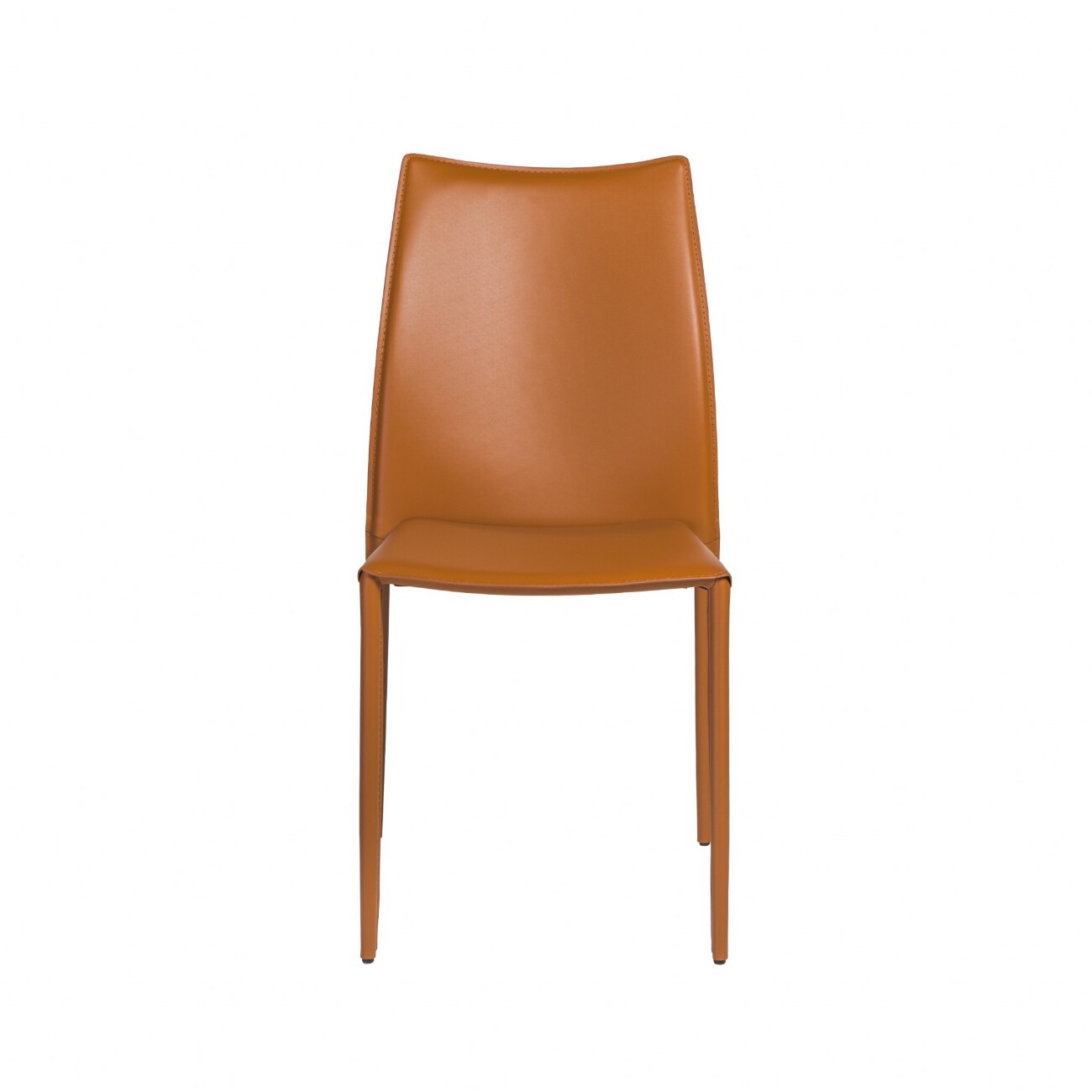 Homeroots Set Of Two Premium All Terra Cotta Stacking Dining Chairs In The Dining Chairs