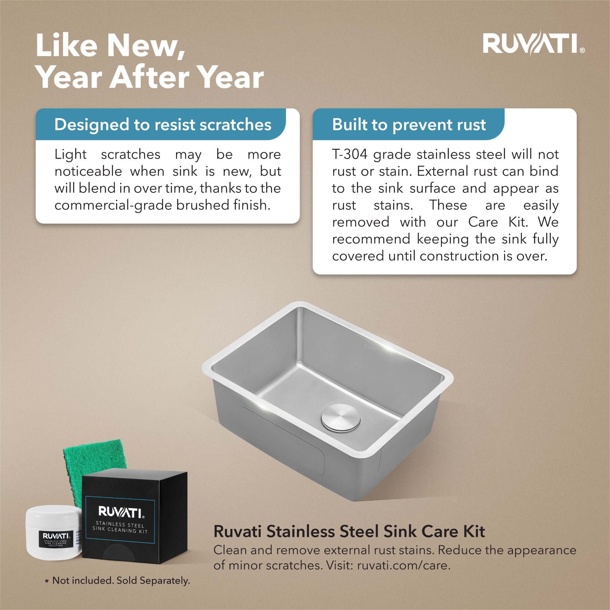 Ruvati RVM5908 Bar-Prep-Sinks - View #8