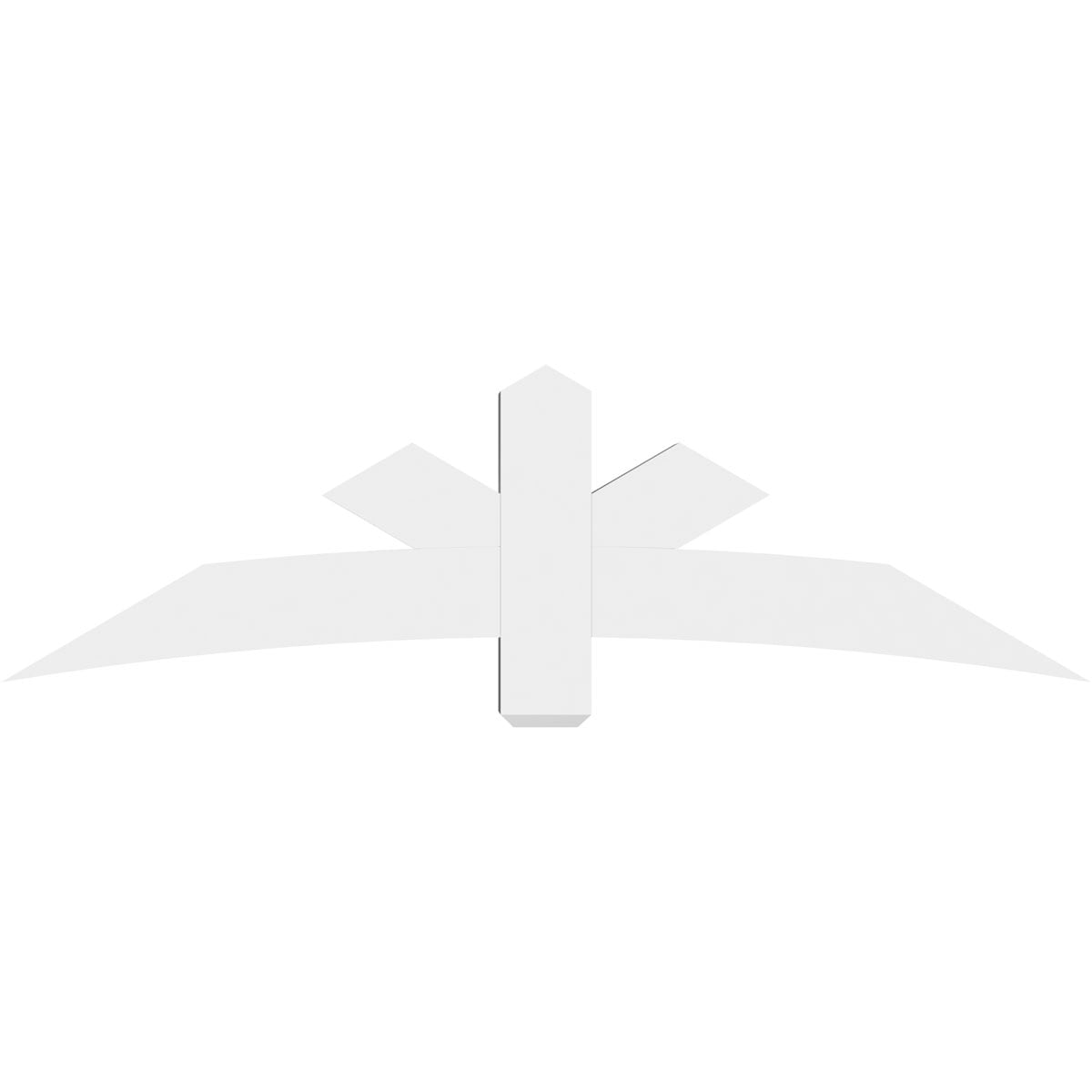 Ekena Millwork GBP072X21X0606ALB00 Exterior-Brackets-Braces - View #2