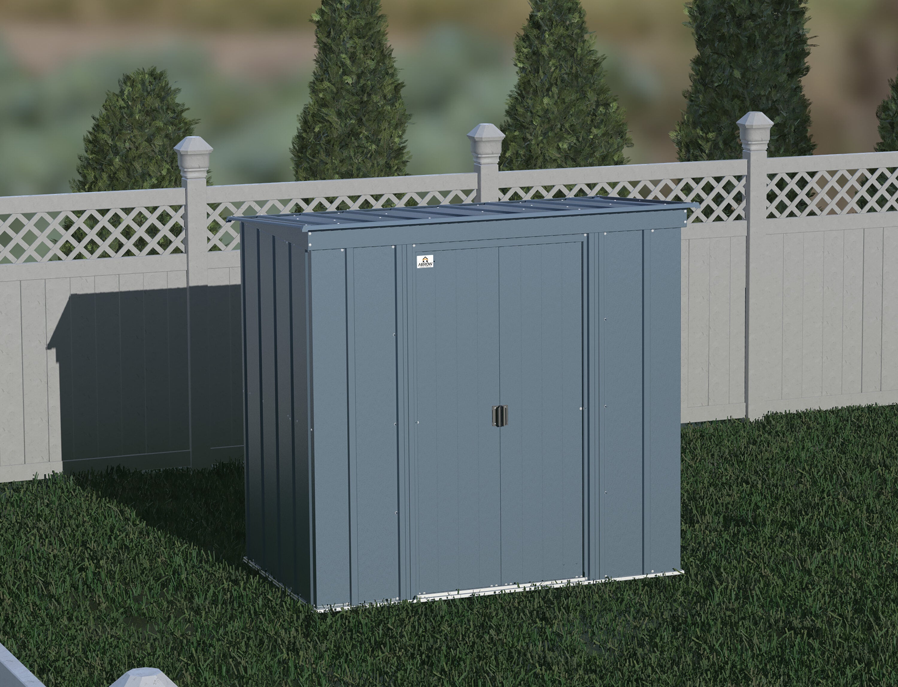 Arrow CLP64BG 6-ft x 4-ft Classic Galvanized steel Storage Shed