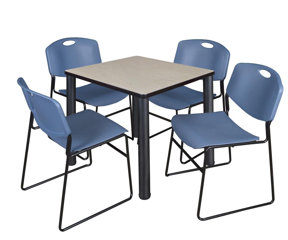 Regency TB3030PLBPBK44BE Breakroom Off-white 4-Person Training Table (30-in W x 29-in H)
