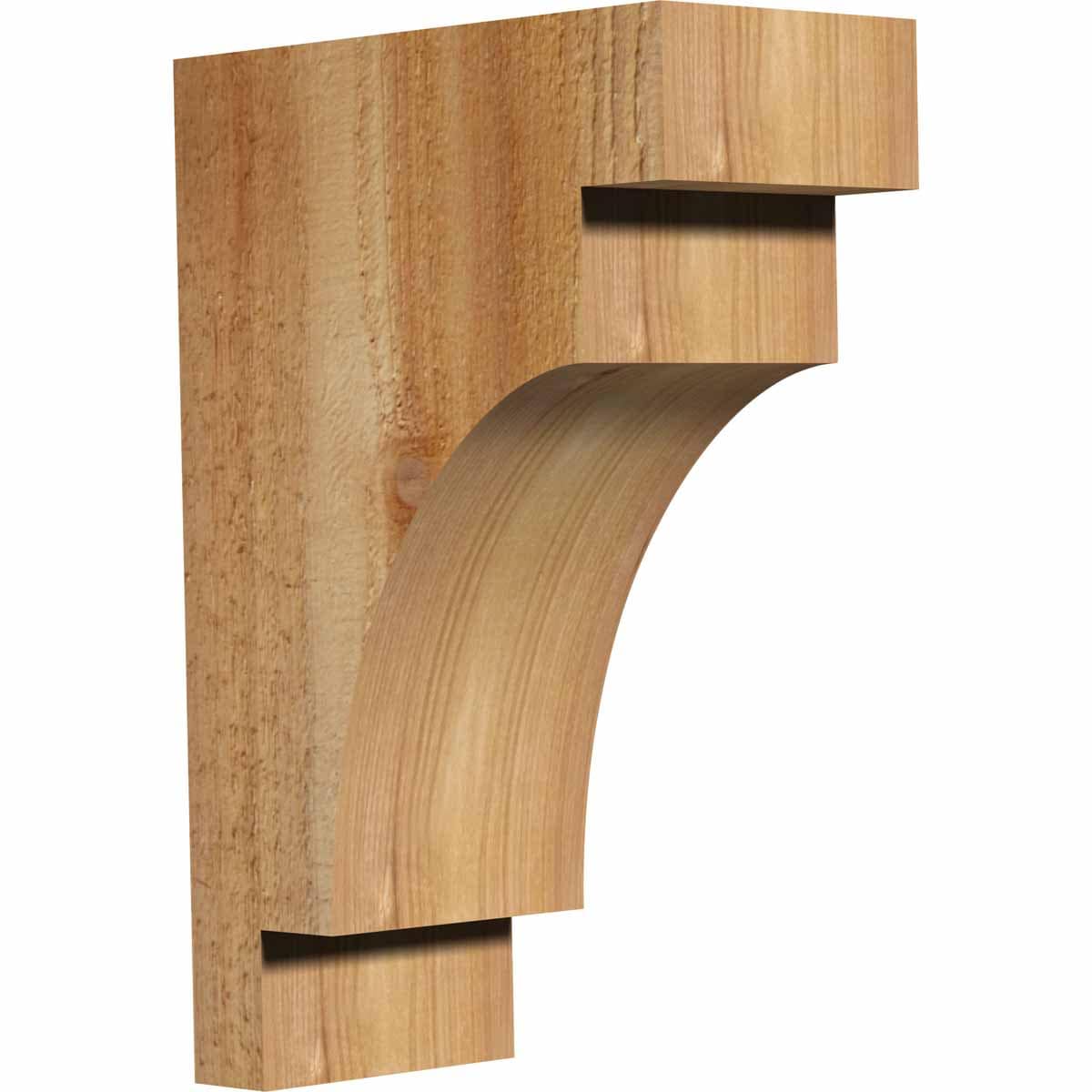 Ekena Millwork COR04X08X12MED00RWR 4-in x 8-in x 12-in Mediterranean Unfinished Western red cedar Wood Paintable/Stainable Corbel