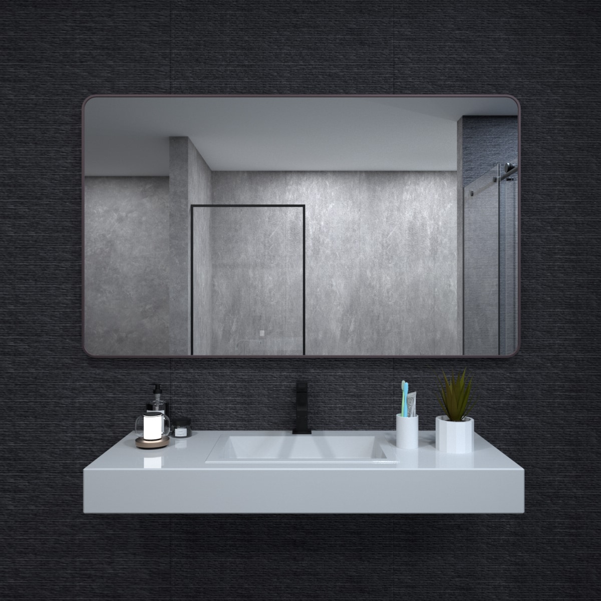 Forclover TAK-FMR6036ORB Framed-Bath-Mirrors - View #6