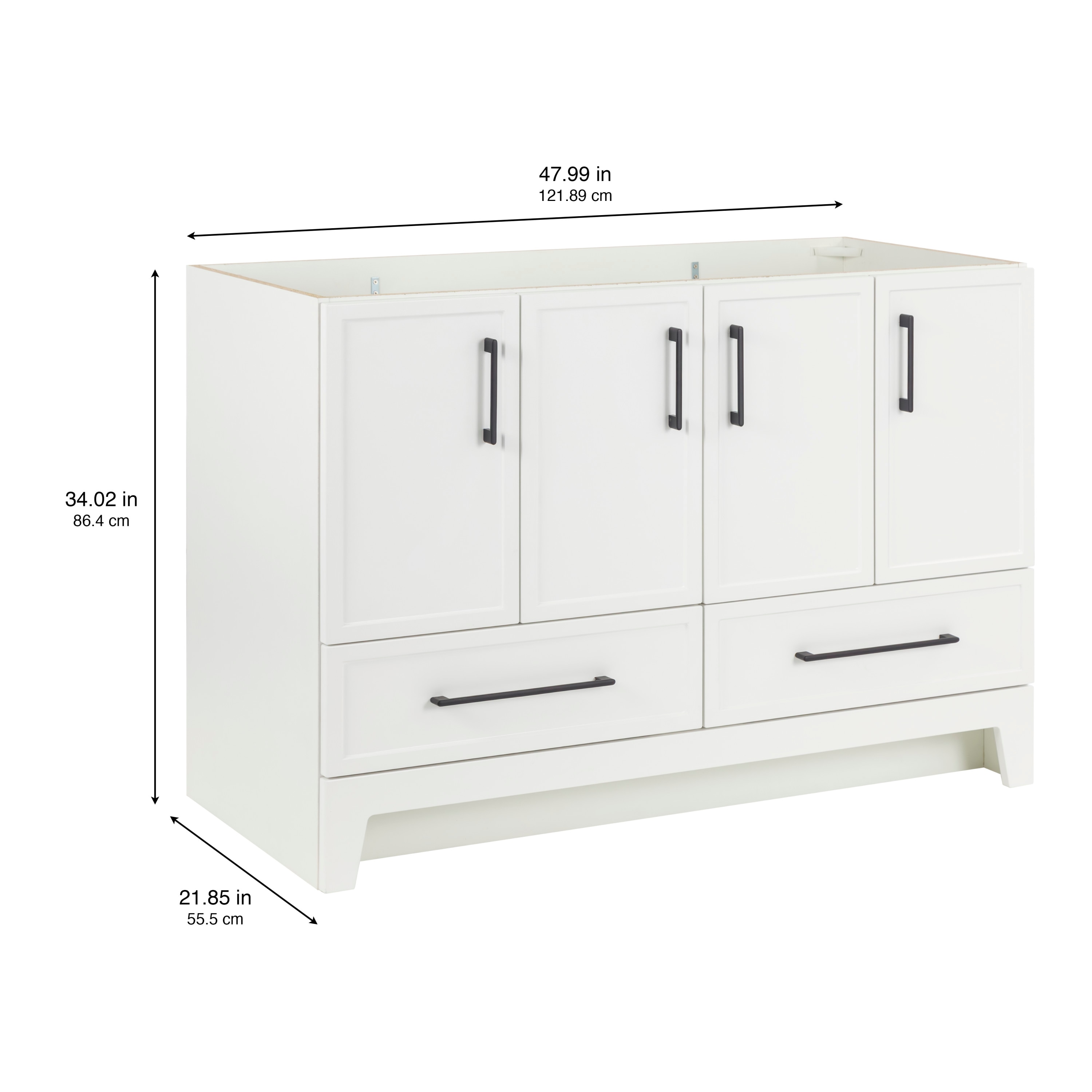 Style Selections ME48P1-WH vanities - View #4