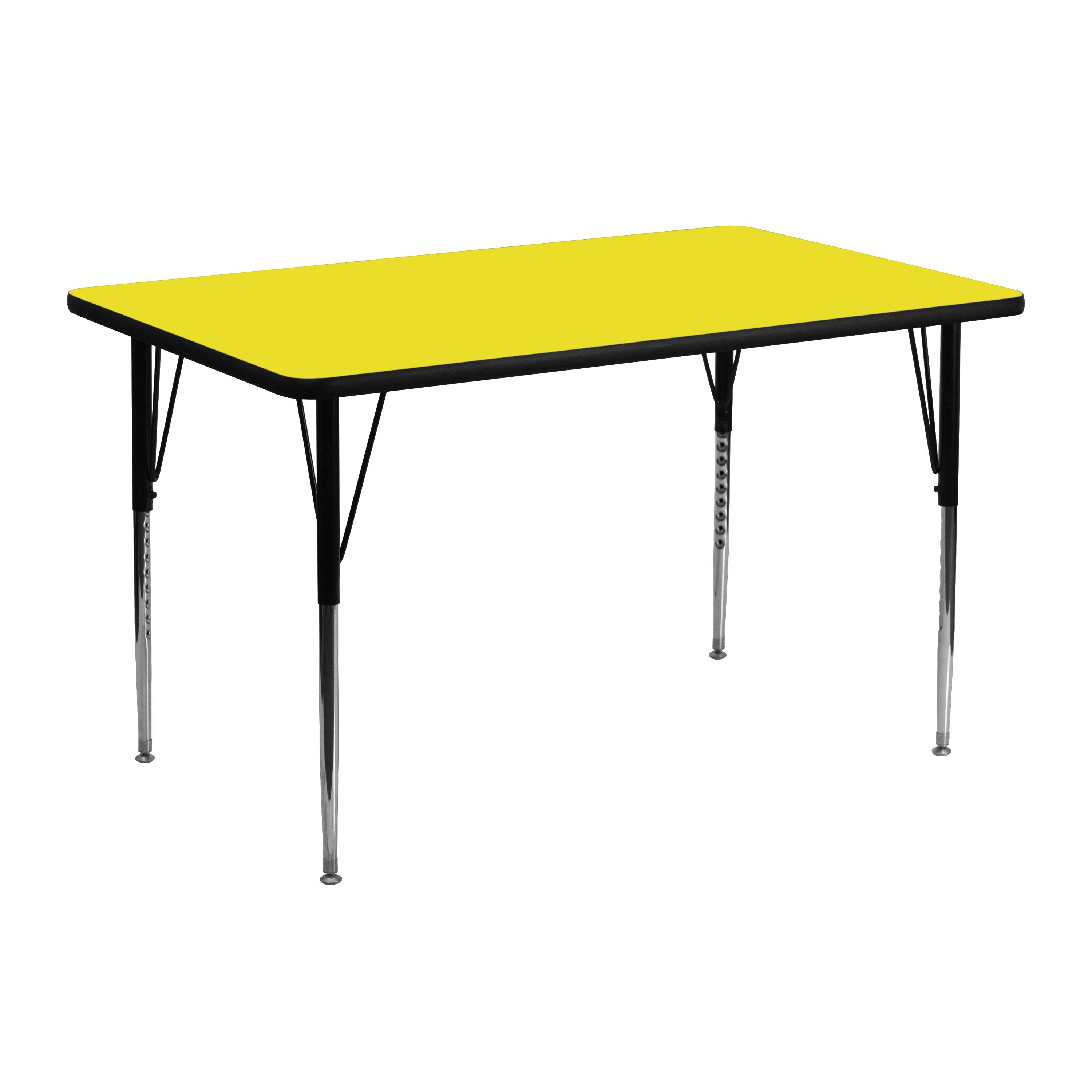 Flash Furniture 847254023498 Yellow Rectangular Kid's Play Table