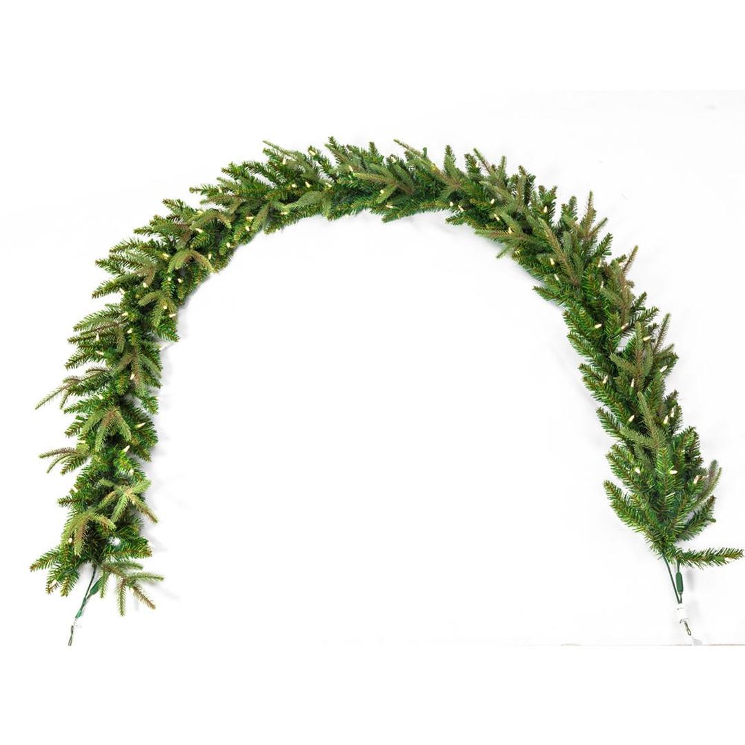 Kurt S. Adler - 9-Foot Pre-Lit Warm White LED Grand Fir Garland