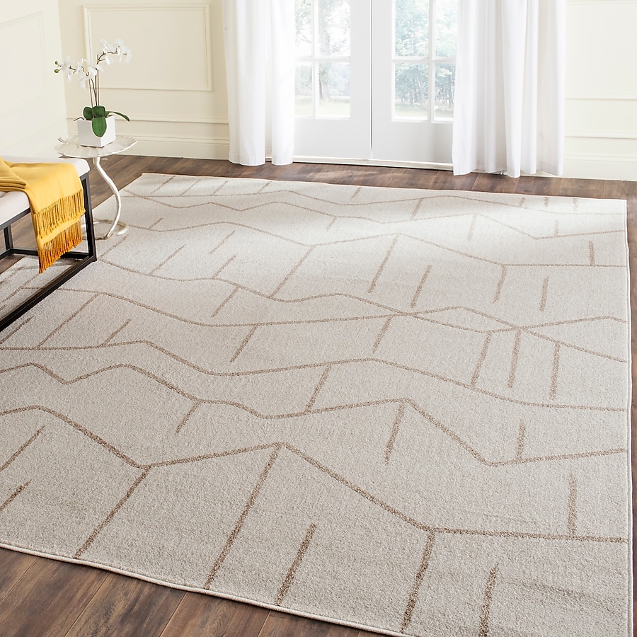 Safavieh Amherst Bridgette 5 x 8 Ivory/Gray Indoor/Outdoor Abstract Handcrafted Area Rug Safavieh Amherst Bridgette 5 x 8 Ivory/Gray Indoor/Outdoor Abstract Handcrafted Area Rug