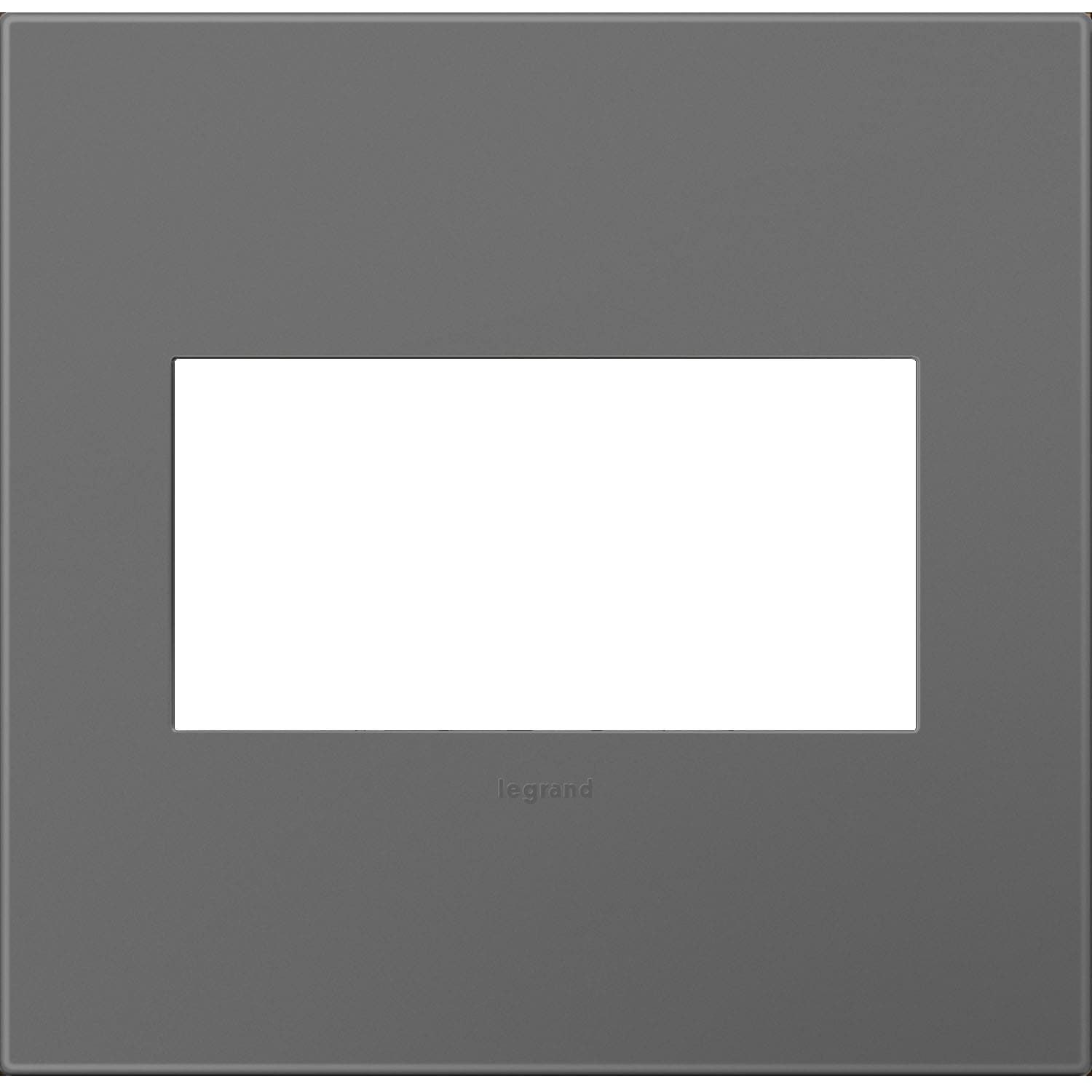 Legrand AWP2GMG4 adorne 2 -Gang Specialty Size Magnesium Plastic Indoor Screwless Square Wall Plate