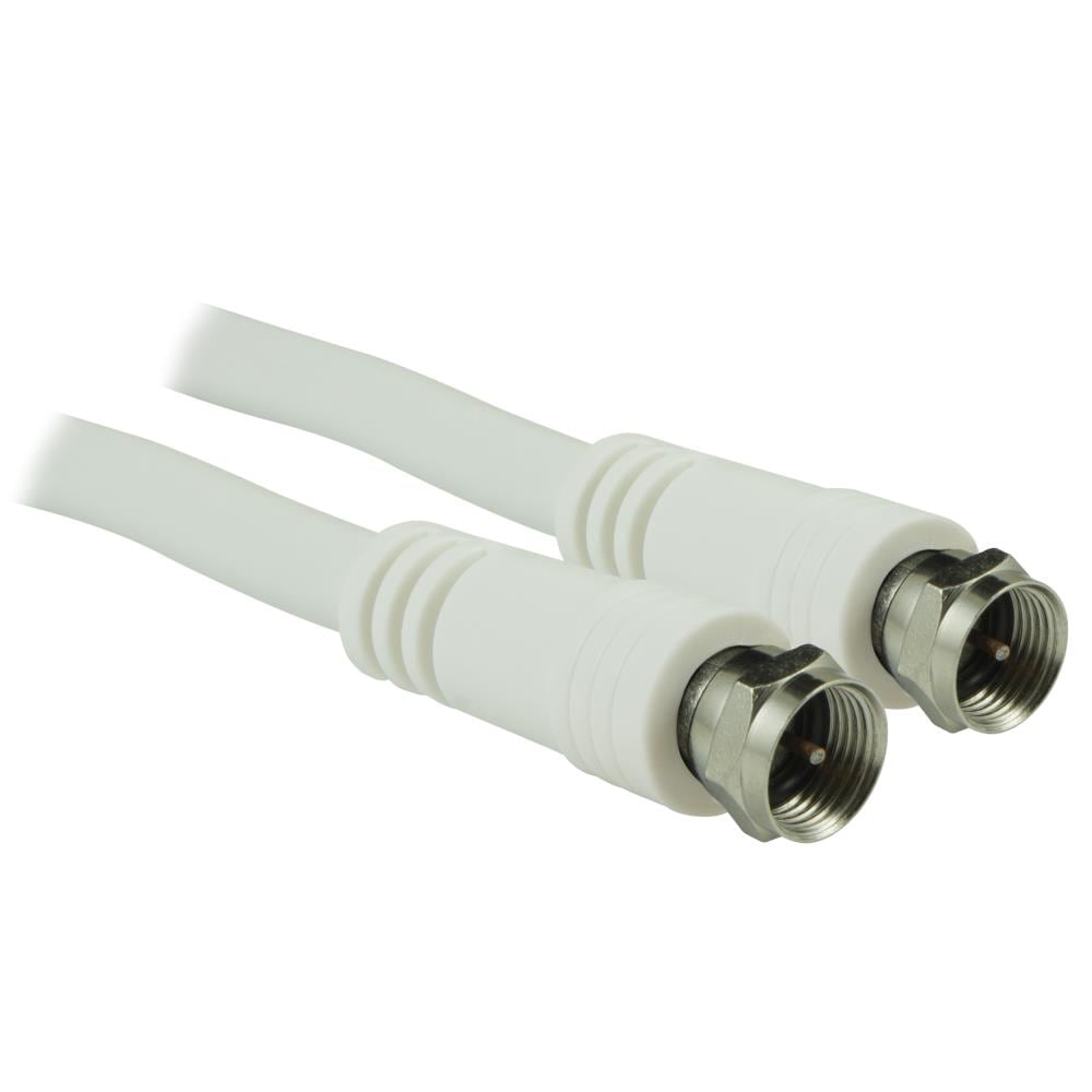 GE Double Shield 3-ft Rg6 White Coaxial Cable (By-the-foot) in the Coaxial  Wire department at