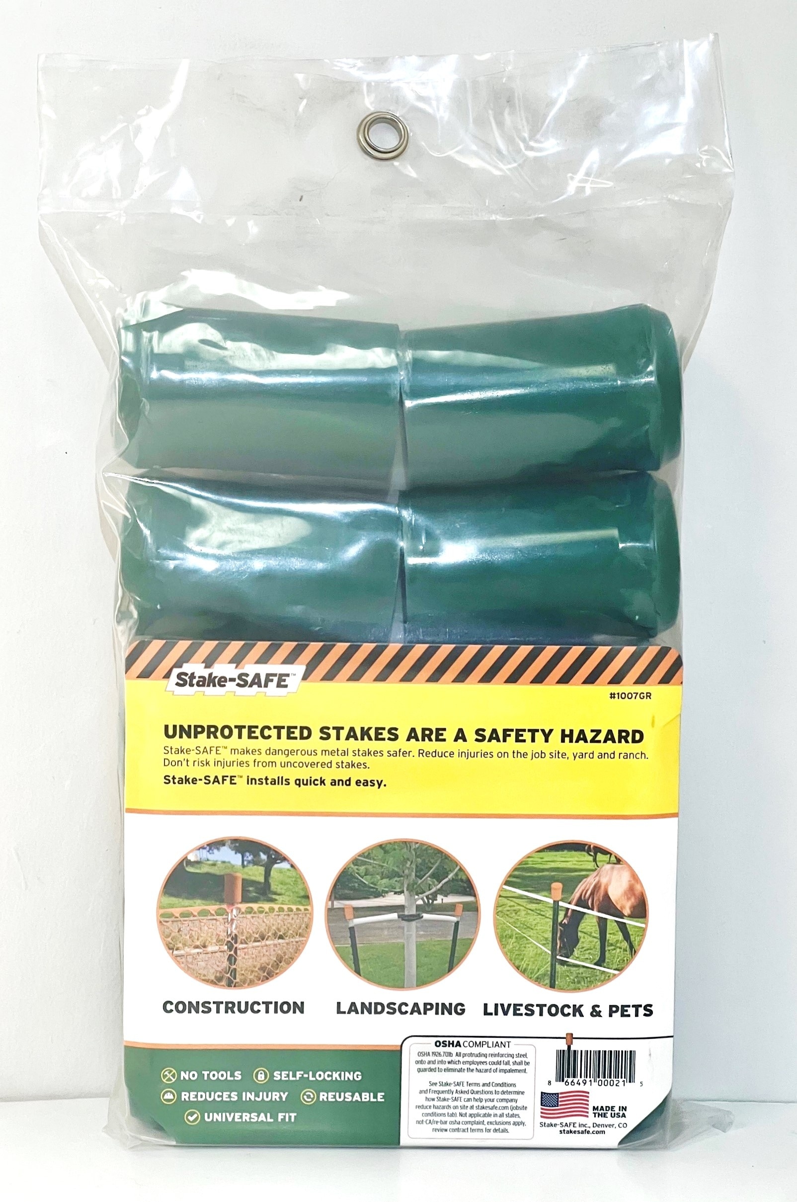 Stake-Safe 1007GR Vinyl-Fence-Post-Caps - View #7