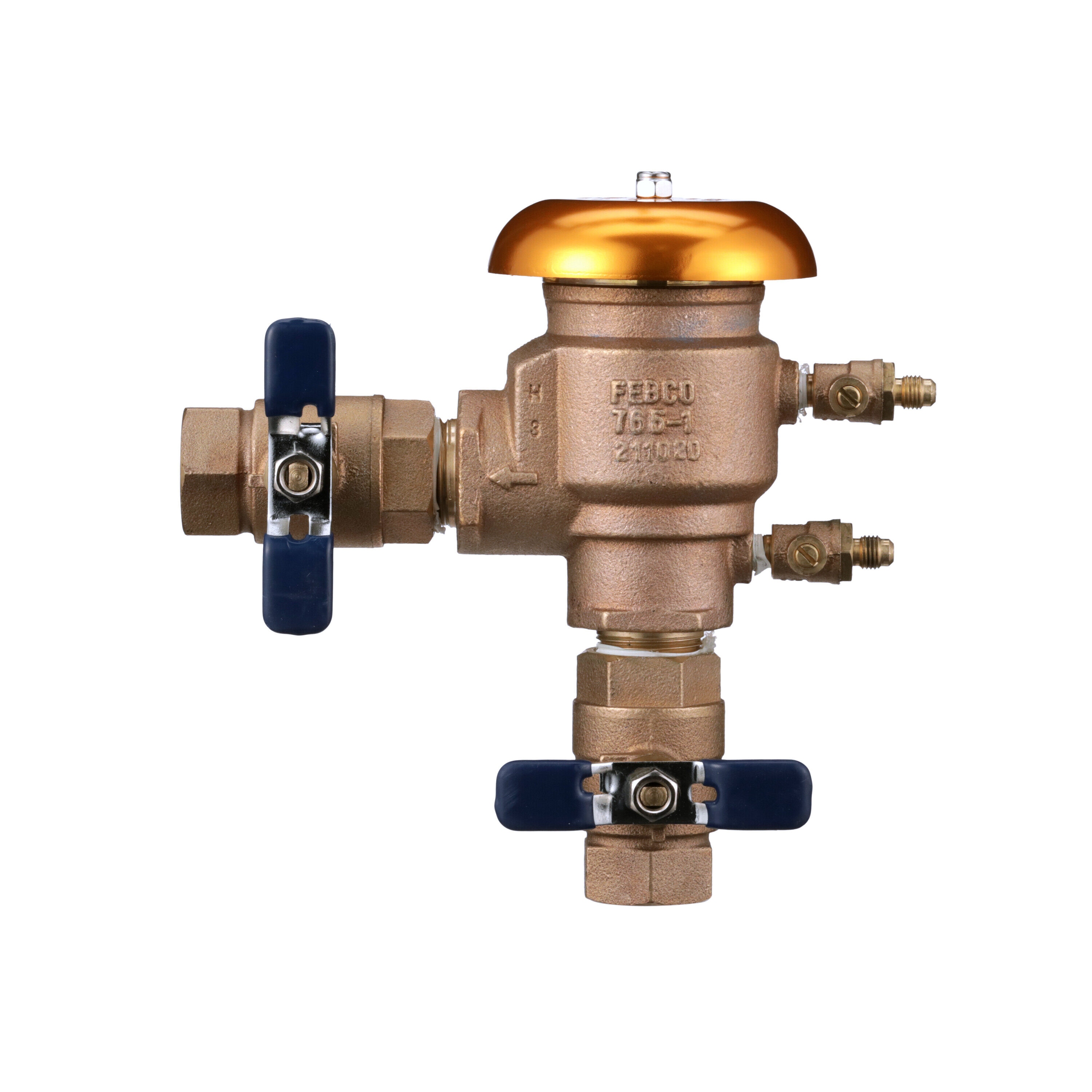 FEBCO 1 In Bronze Pressure Vacuum Breaker With Quarter Turn Shutoff And ...