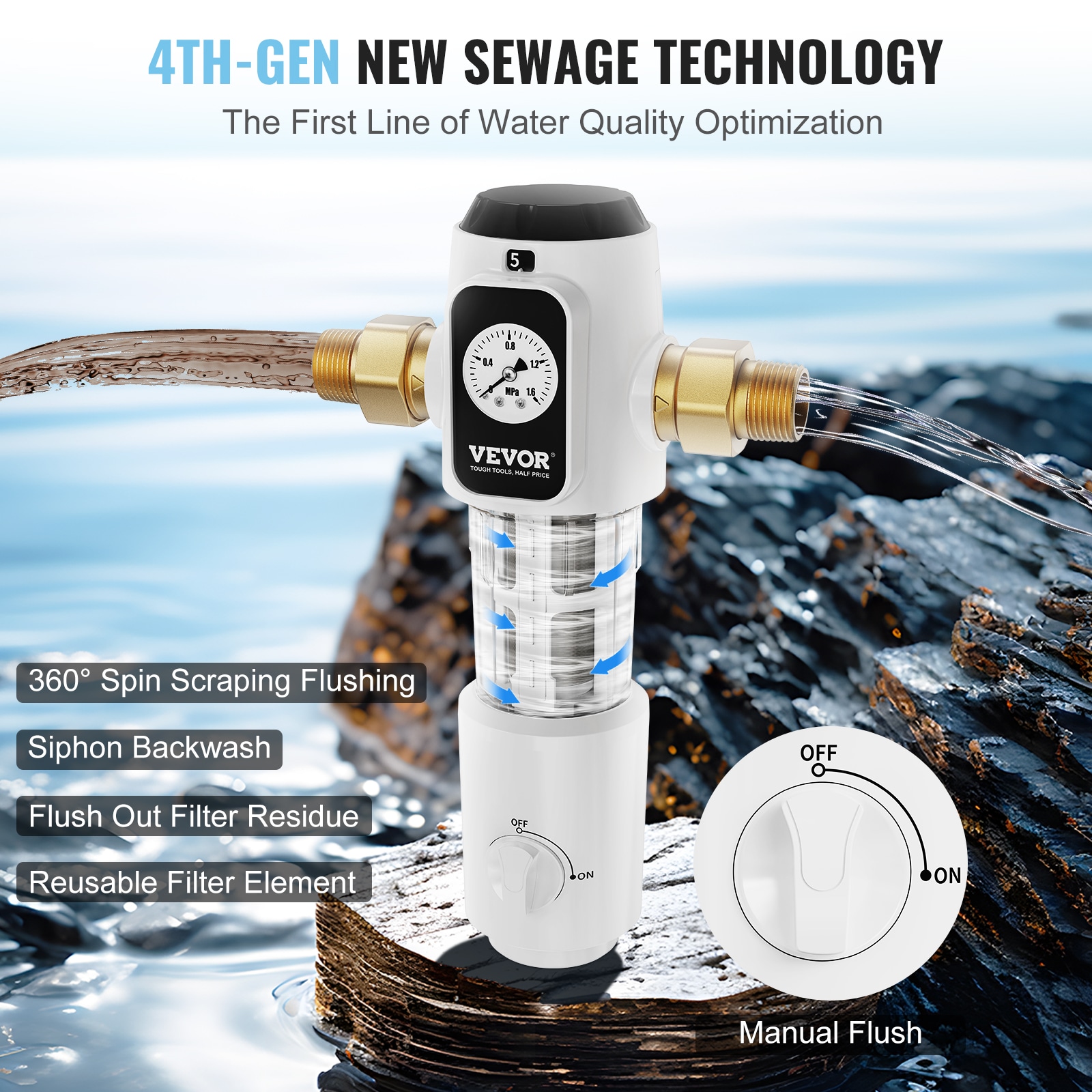 VEVOR SDCXQZSGLQFCKEP7TV0 Reverse-Osmosis - View #4
