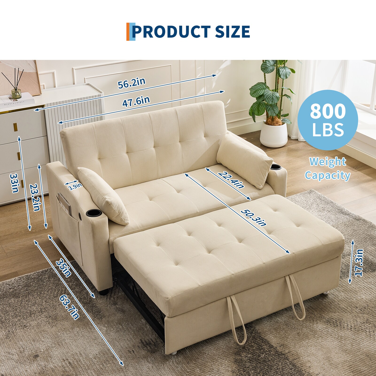 Qeetex SUN-PHK-345NGRQG futons - View #2