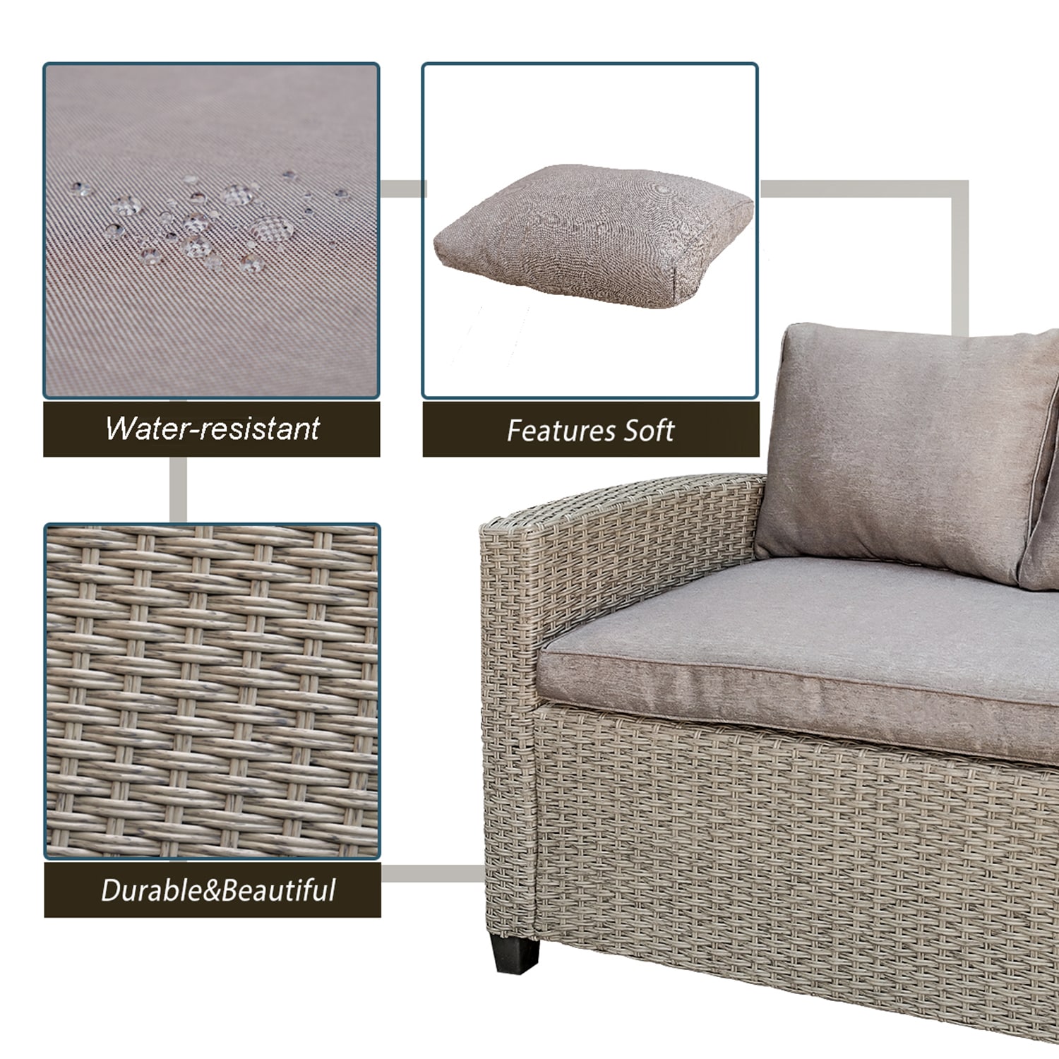 SINOFURN SYA010238BN Patio-Dining-Sets - View #6