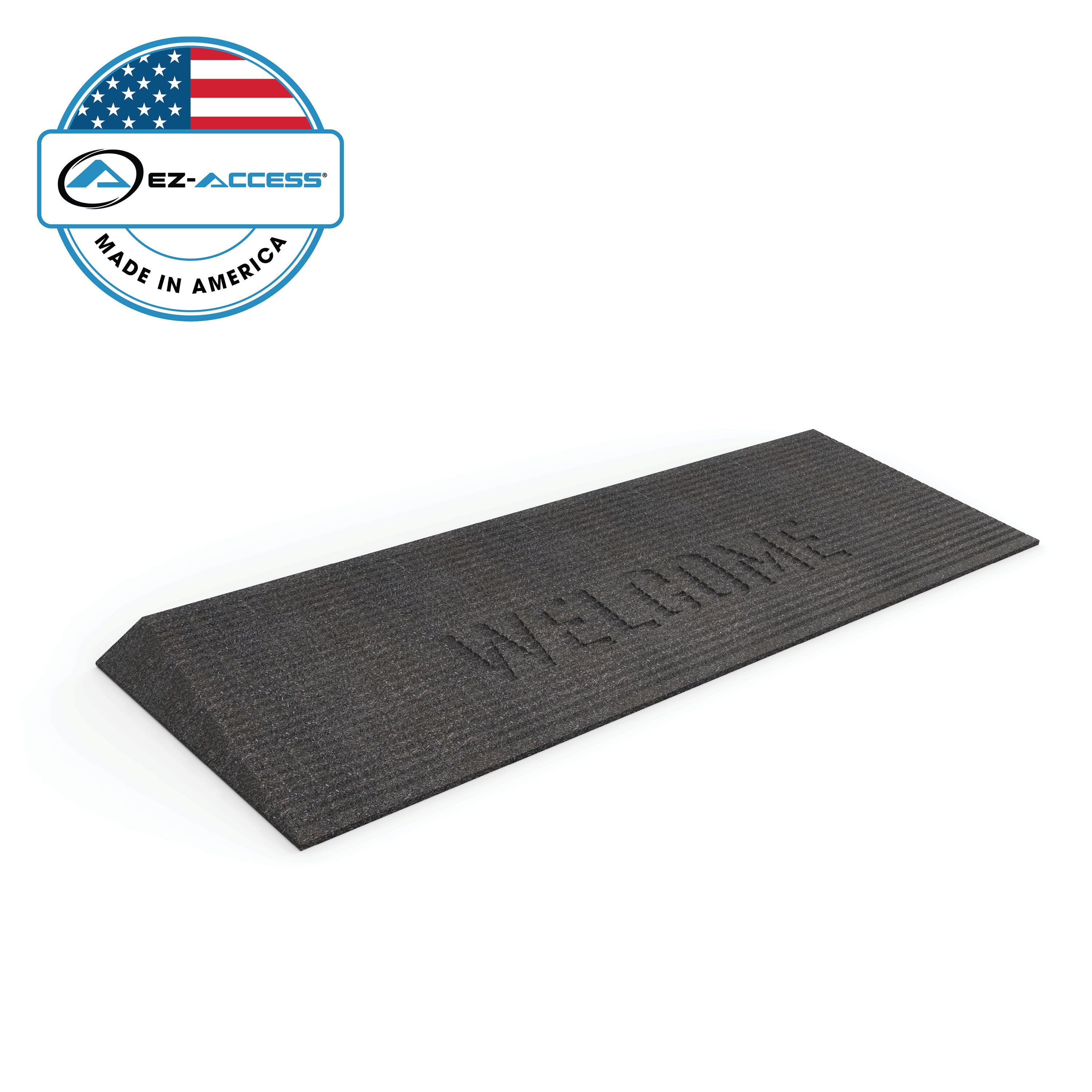 EZ-ACCESS TAEMBLK02 1.5 1.16-Feet x 40-Inches Rubber Portable Doorway Wheelchair Ramp