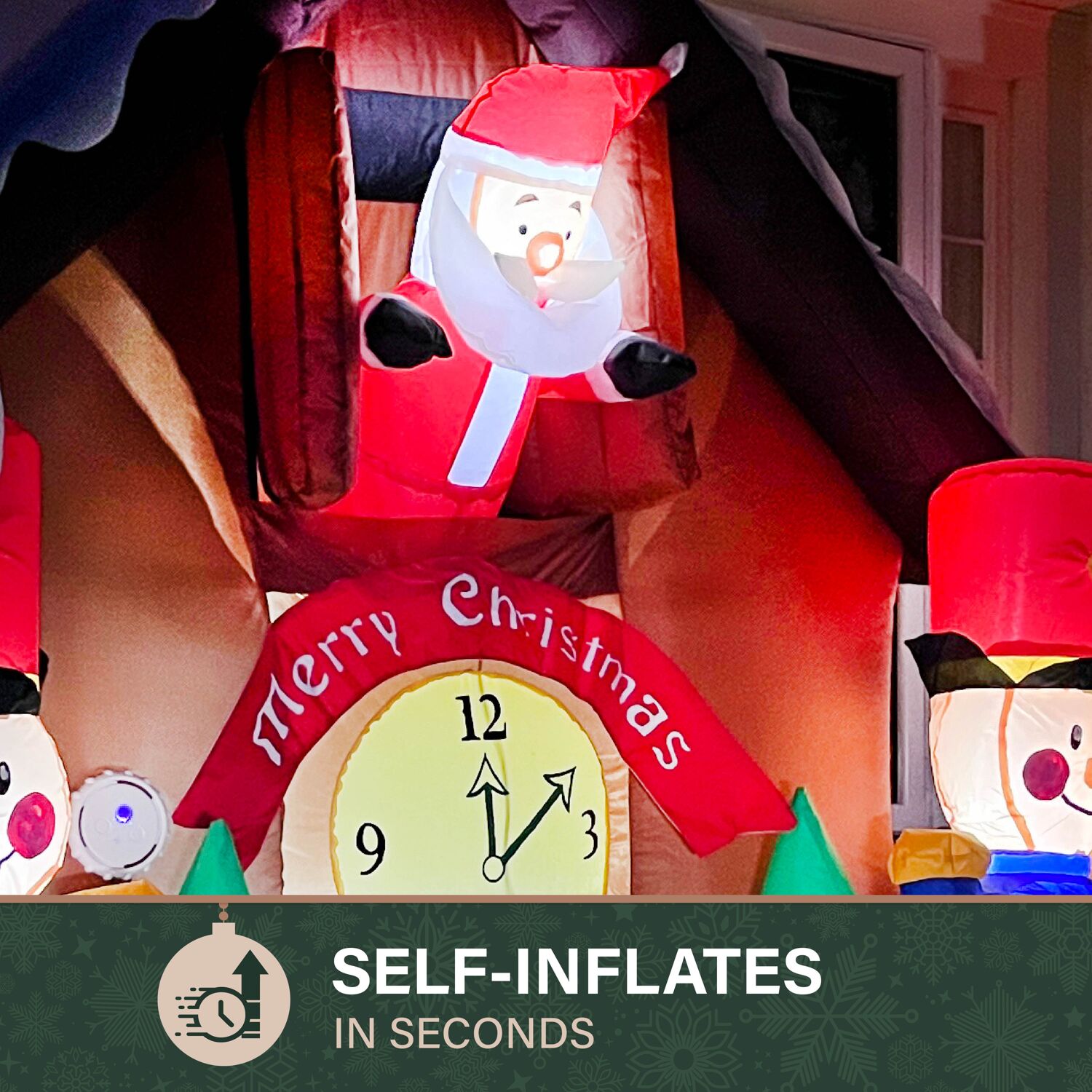 Fraser Hill Farm FHFSNTACCLK061-L Christmas-Inflatables - View #5